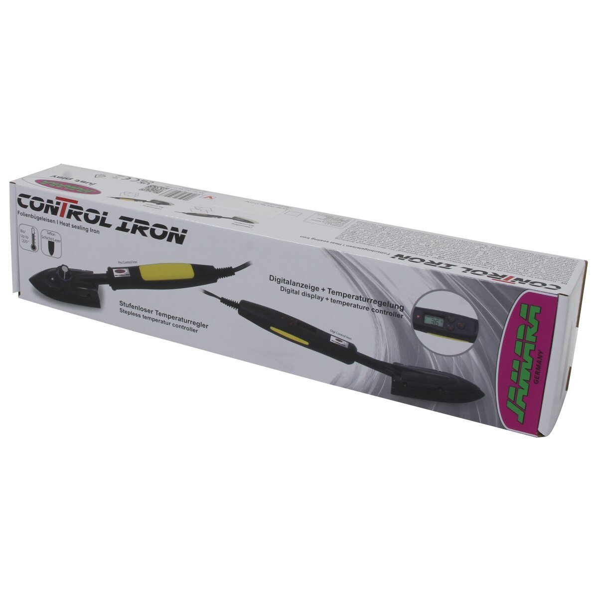 JAMARA Folienbügeleisen Digi Control Iron mit Digitalanzeige und Temperaturregelung