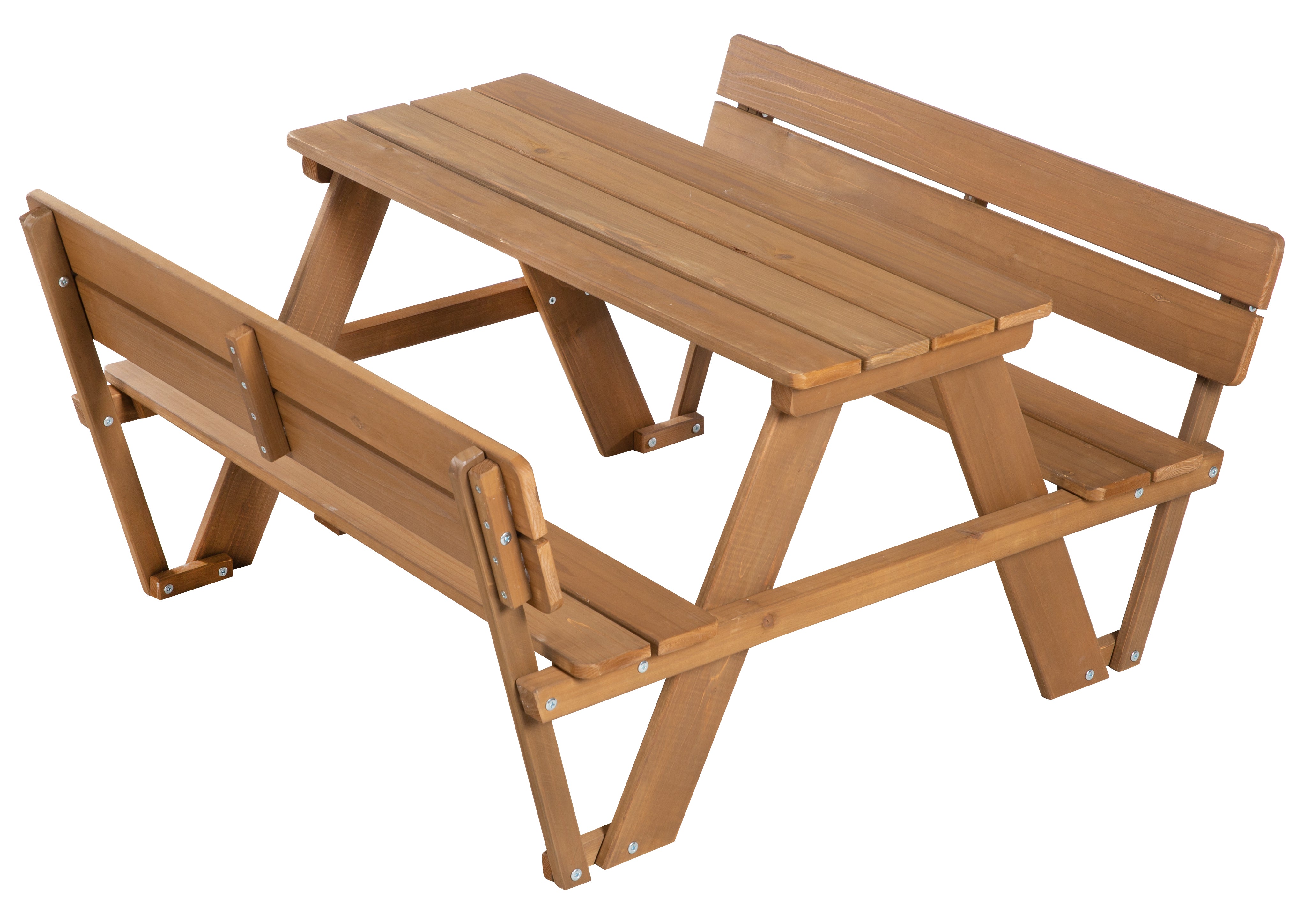 Roba 456007TE Kindersitzgruppe Outdoor+, Lehne teakholz farben – Outdoor + - teakholz farben - Outdoor + - Produktbild 1