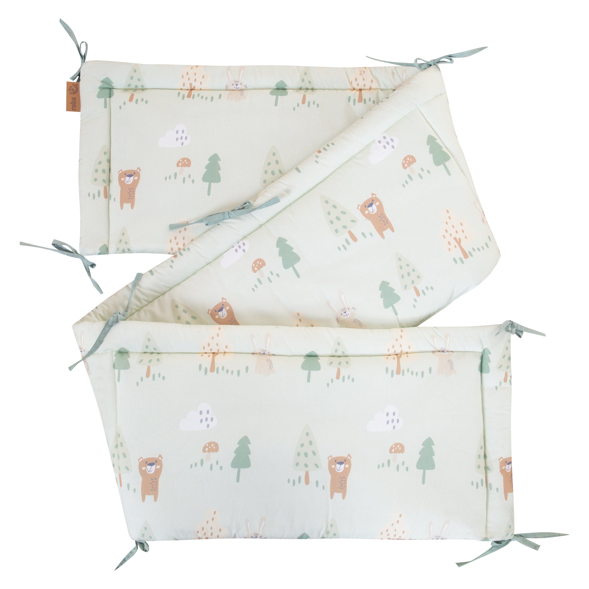 Roba 0292V283 Nestchen einzeln Woodland Buddies grün – Bettenzubehör - Bild 1 Roba 0292V283 Nestchen einzeln Woodland Buddies grün – Bettenzubehör - grün - Bettenzubehör - Produktbild 1