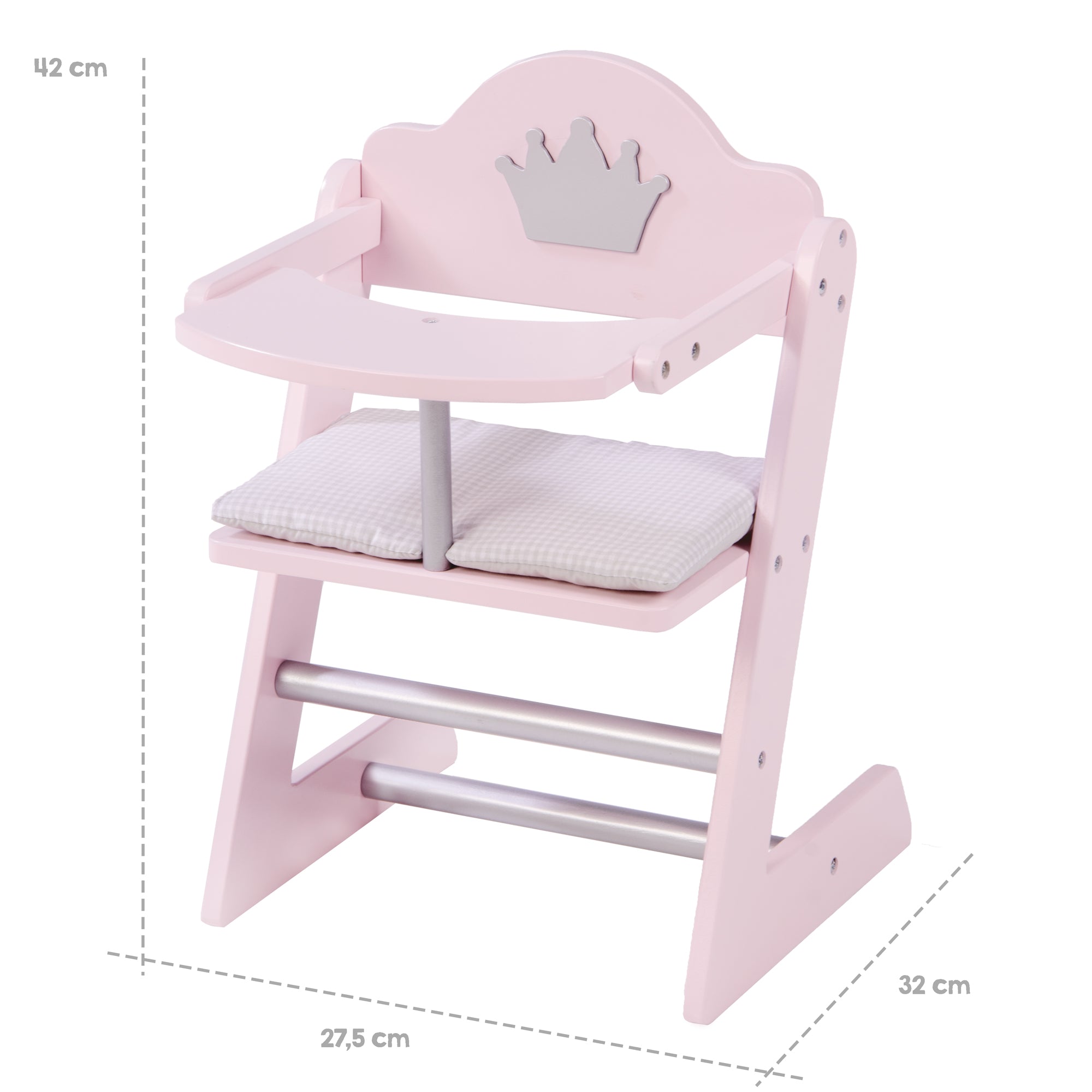 Roba 98034 Puppenhochstuhl Prinzessin Sophie rosa – Puppenmöbel & Häuser - Produktbild 3