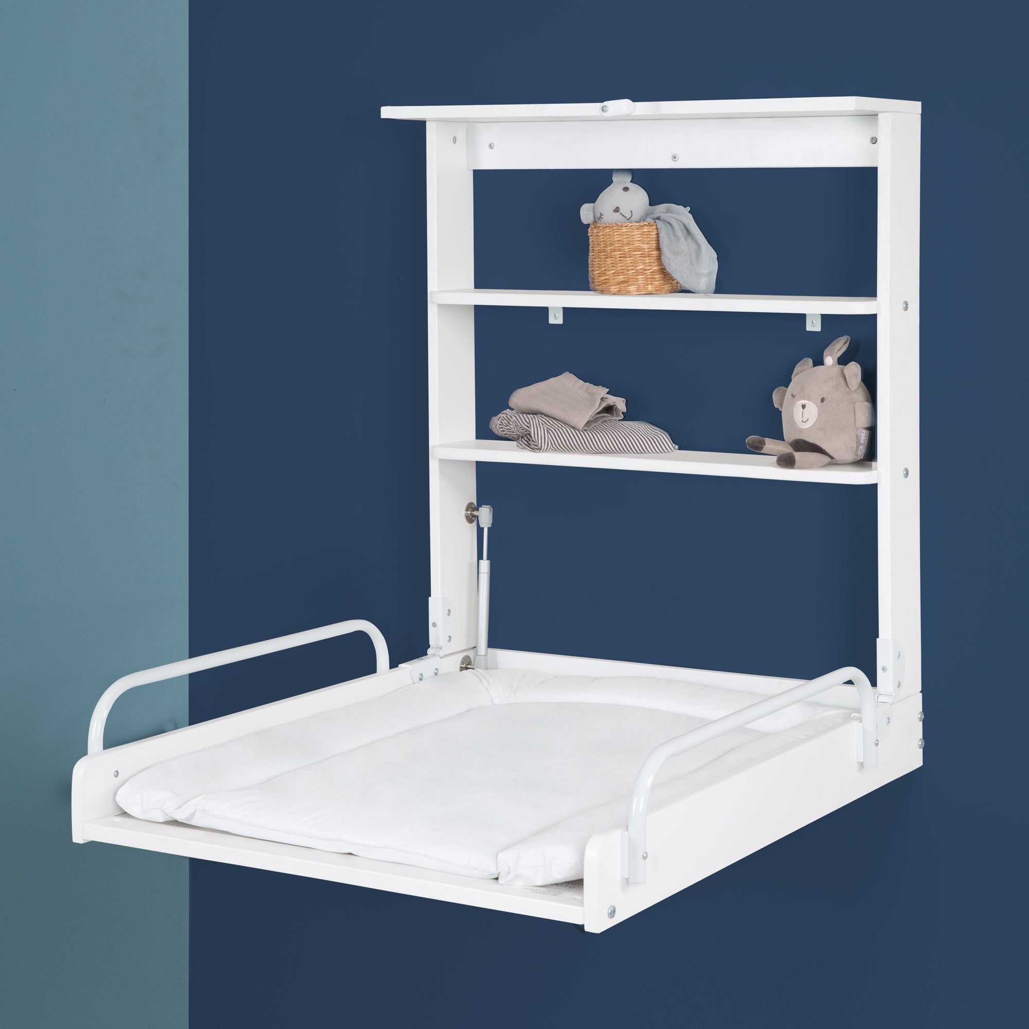 Roba 212015WEF184 Wandwickelregal weiss +Wickelauflage weiß – Wickeln & Baden - Bild 6 Roba 212015WEF184 Wandwickelregal weiss +Wickelauflage weiß – Wickeln & Baden - Produktbild 6