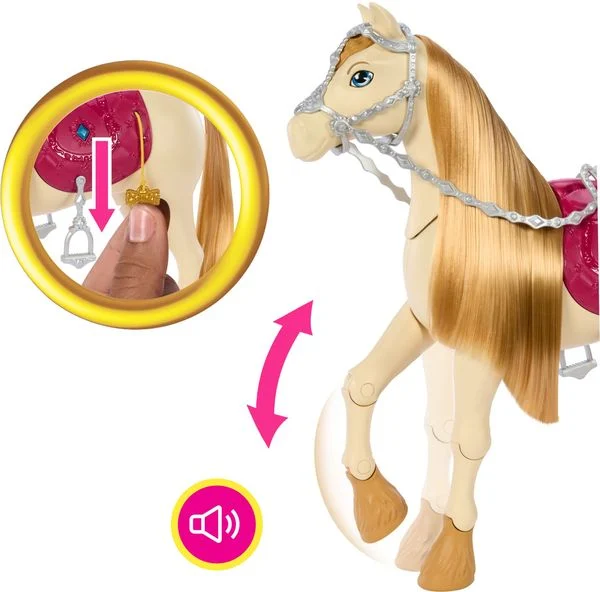 Barbie® Mysteries - Interaktives Pferd mit Geräuschen, Musik & Zubehör, HXJ42 Barbie® Mysteries - Interaktives Pferd mit Geräuschen, Musik & Zubehör, HXJ42