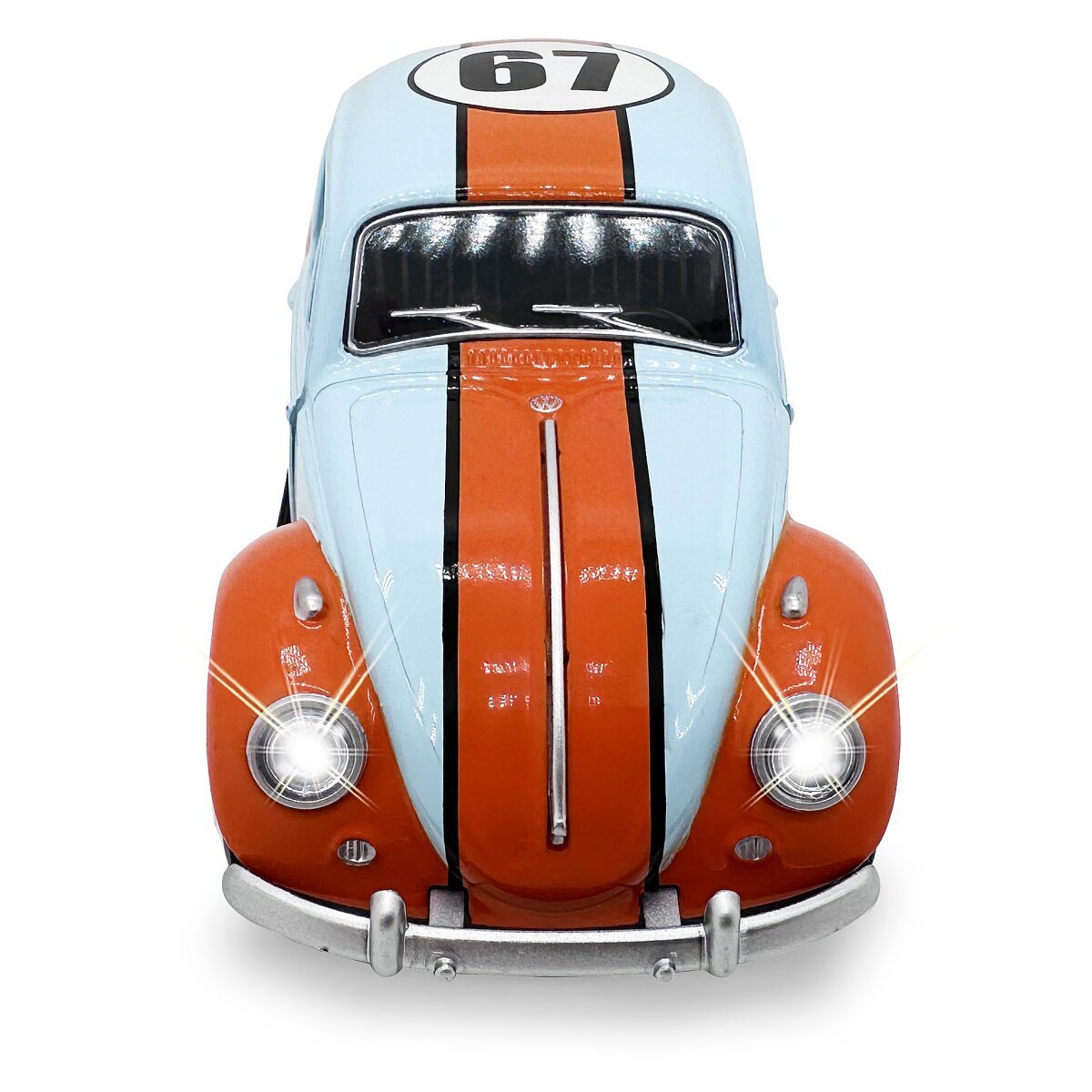 JAMARA Volkswagen Classical Beetle 1967 Diecast 1:28 hellblau inkl. Knopfzellen ab 3 Jahren JAMARA Volkswagen Classical Beetle 1967 Diecast 1:28 hellblau inkl. Knopfzellen ab 3 Jahren