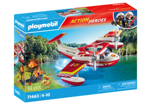 PLAYMOBIL 71463 Feuerwehrflugzeug mit Löschfunktion PLAYMOBIL, 71463, Feuerwehrflugzeug, mit, Löschfunktion, Flugzeug, Fahrzeug, Person, Wasserflugzeug