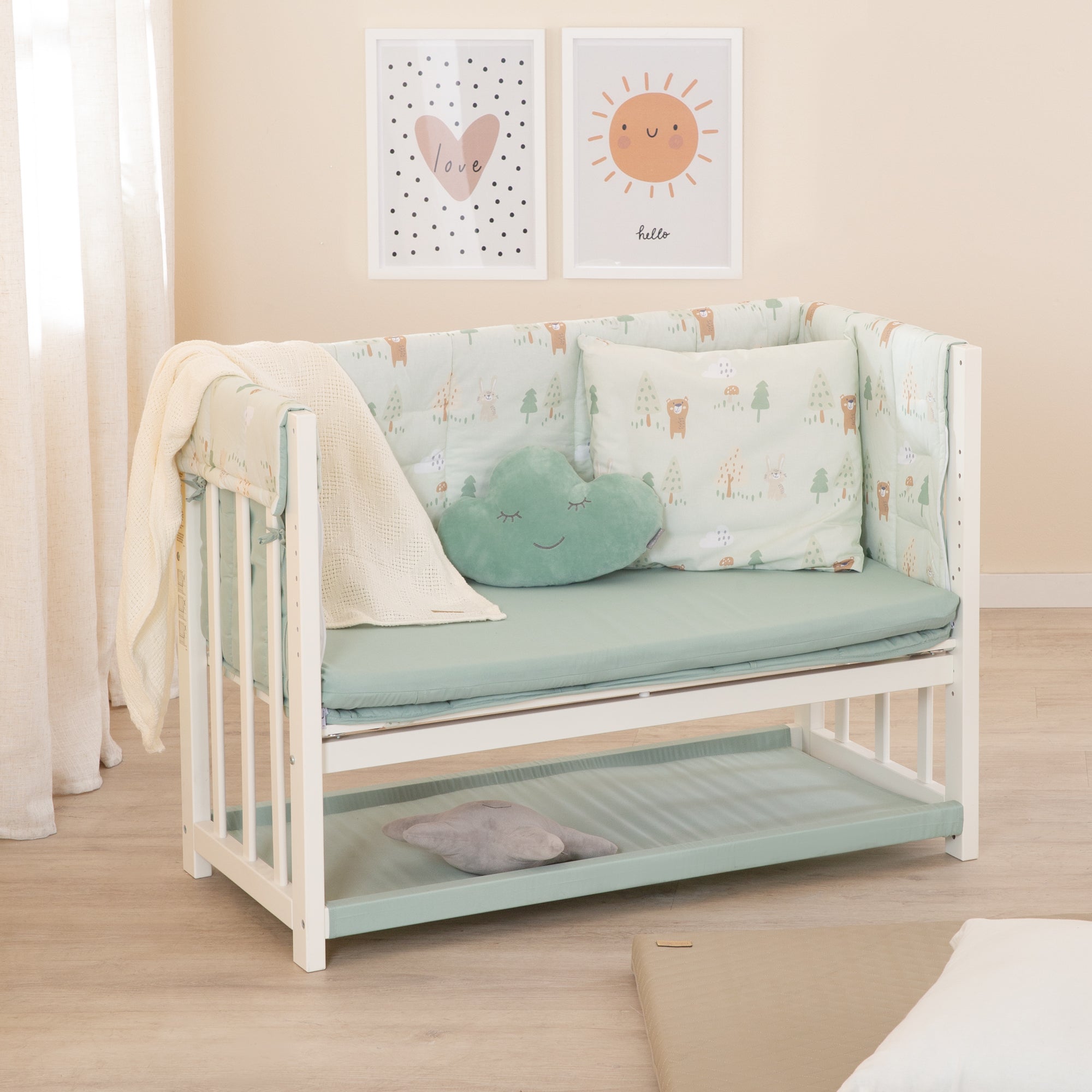 Roba 289149WES283 Stubenbett 4in1 Woodland Buddies weiß – Stubenbetten - Bild 5 Roba 289149WES283 Stubenbett 4in1 Woodland Buddies weiß – Stubenbetten - Produktbild 5