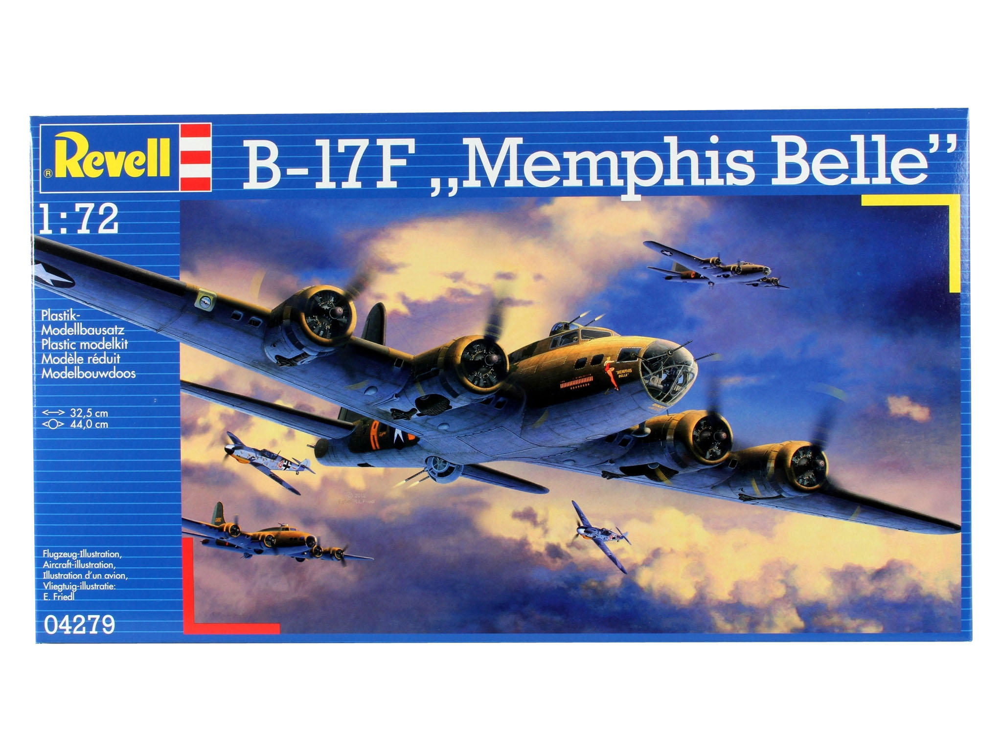 Revell 04279 B-17F "Memphis Belle" Modellbausatz Flugzeug, Bomber, Fahrzeug, Kampfflugzeug