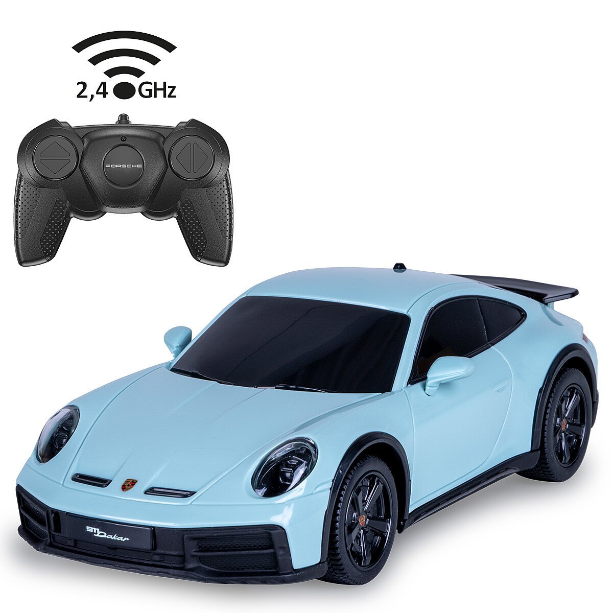 JAMARA Porsche 911 Dakar 1:24 grün schattiert 2,4GHz ab 6 Jahren JAMARA Porsche 911 Dakar 1:24 grün schattiert 2,4GHz ab 6 Jahren