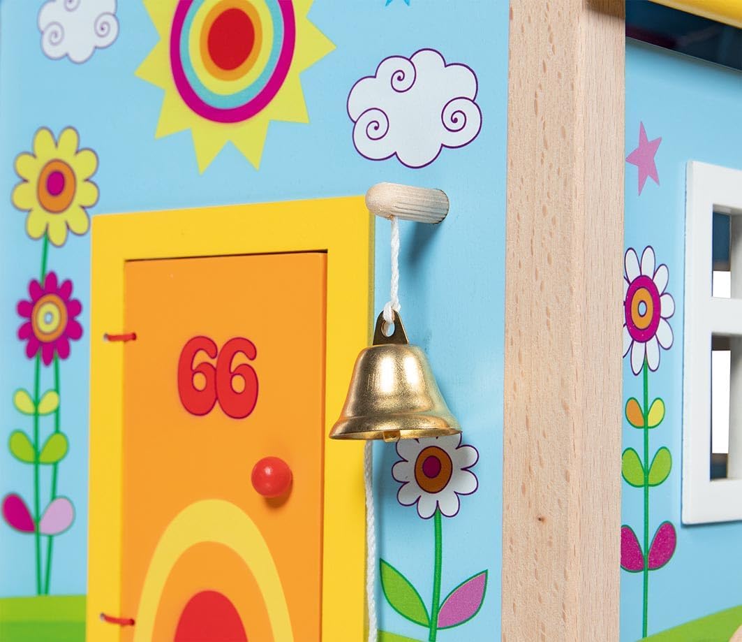 GOKI 51440 Wohnwagen Spirit - 12-teiliges Spielset aus Holz & Textil GOKI 51440 Wohnwagen Spirit - 12-teiliges Spielset aus Holz & Textil