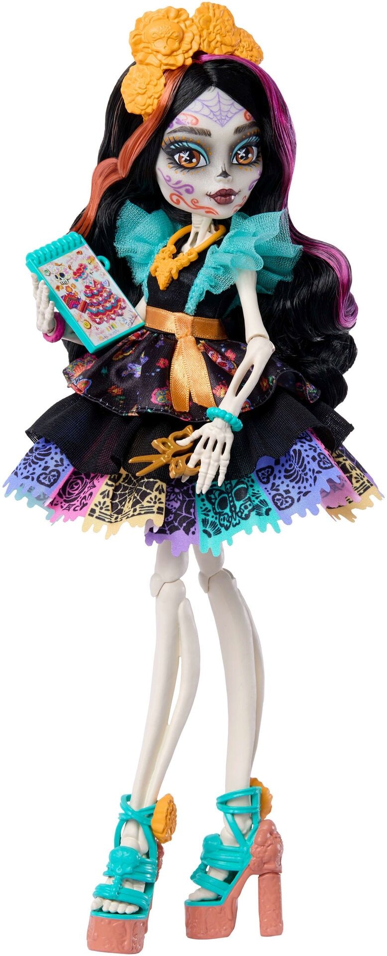 Monster High Skelita Puppe - Mattel - MATTEL JHK34 Puppe - Mattel - Monster High Skelita Puppe - Modell MATTEL JHK34 Produktbild fuer Online-Shop