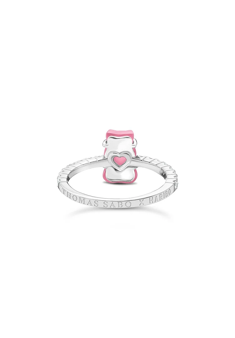 Thomas Sabo Ring Haribo Mit Mini Golbär Gr. 54 Gold Pink Silber TR2459-052-9-54 Thomas Sabo Ring Haribo Mit Mini Golbär Gr. 54 Gold Pink Silber TR2459-052-9-54