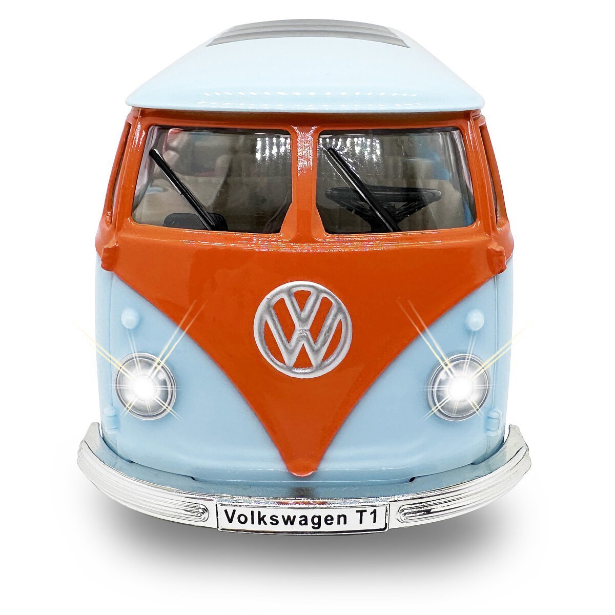 JAMARA Volkswagen T1 Diecast 1:30 hellblau inkl. Knopfzellen ab 3 Jahren JAMARA Volkswagen T1 Diecast 1:30 hellblau inkl. Knopfzellen ab 3 Jahren