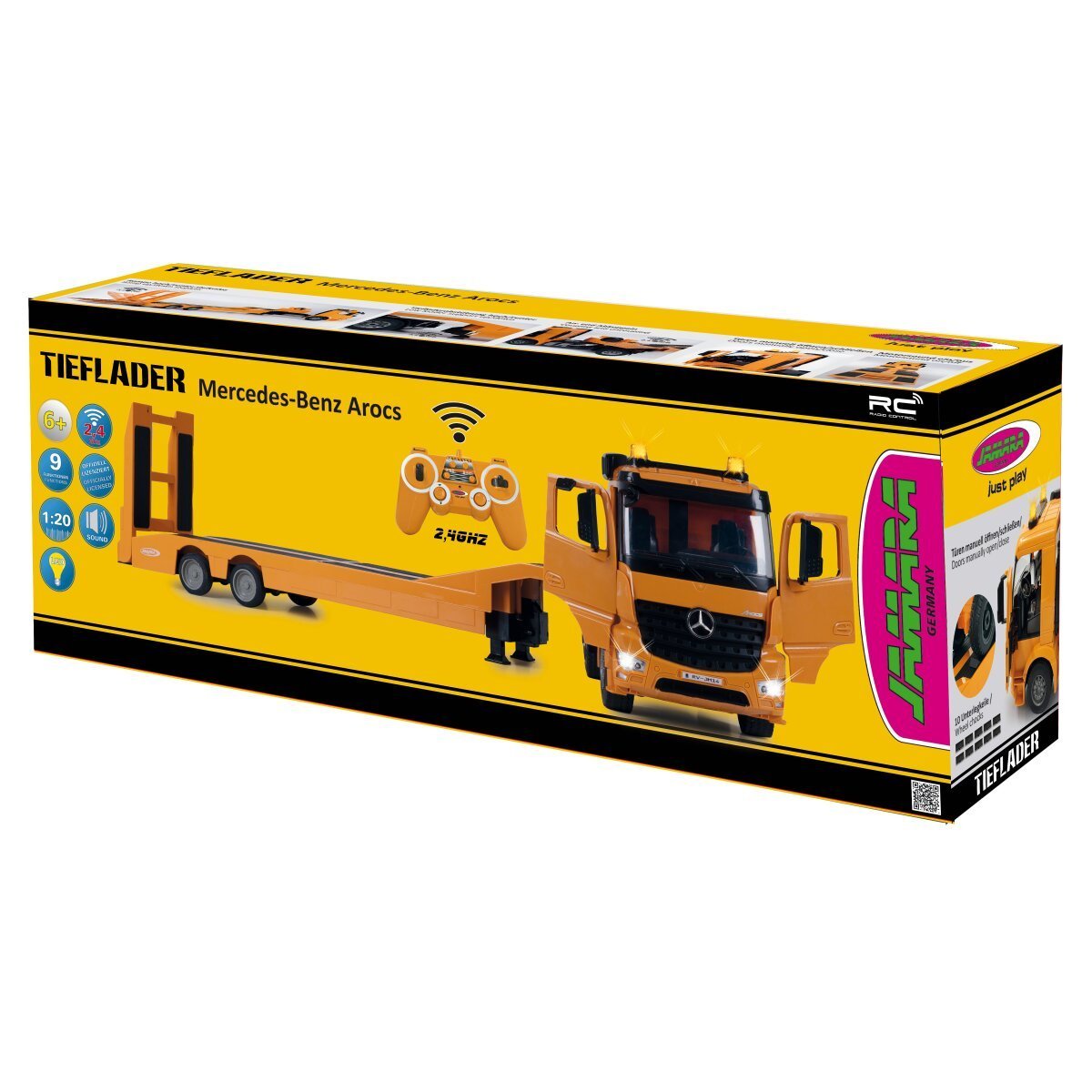 JAMARA Tieflader Mercedes-Benz Arocs 1:20 2,4GHz ab 6 Jahren