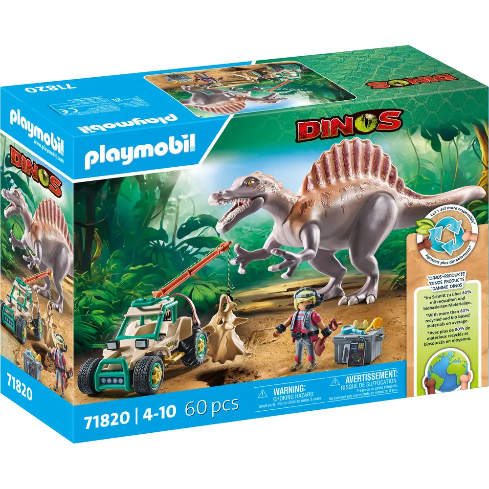 PLAYMOBIL 71820 Spinosaurus-Angriff auf Dino-Ausgrabung