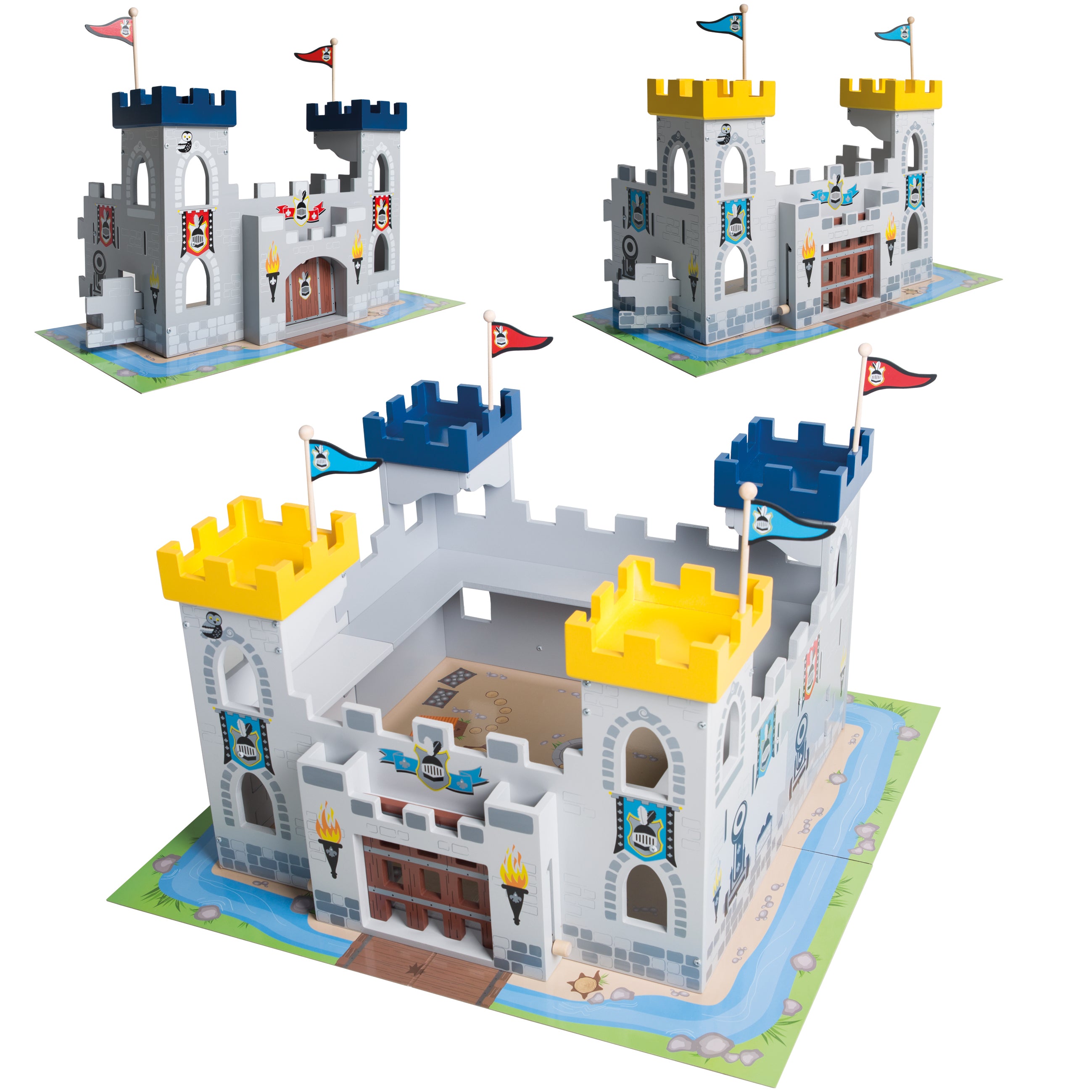 Roba 490065 Ritterburg 3 in 1 bunt – Puppenmöbel & Häuser - Bild 1 Roba 490065 Ritterburg 3 in 1 bunt – Puppenmöbel & Häuser - bunt - Puppenmöbel & Häuser - Produktbild 1