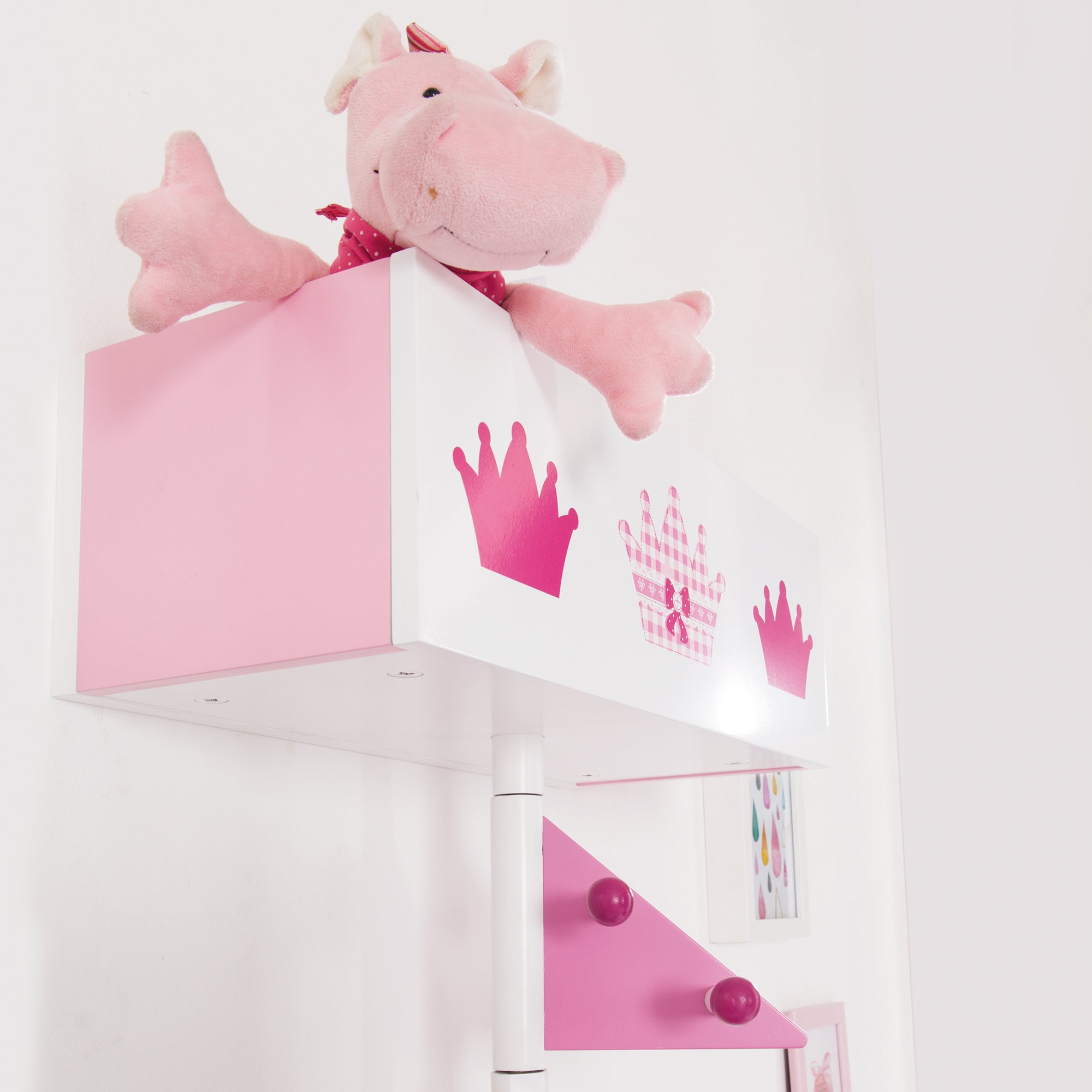 Roba 450152D332 Garderobe mit schwenkbaren Armen weiß – Spielmöbel - Bild 2 Roba 450152D332 Garderobe mit schwenkbaren Armen weiß – Spielmöbel - Produktbild 2