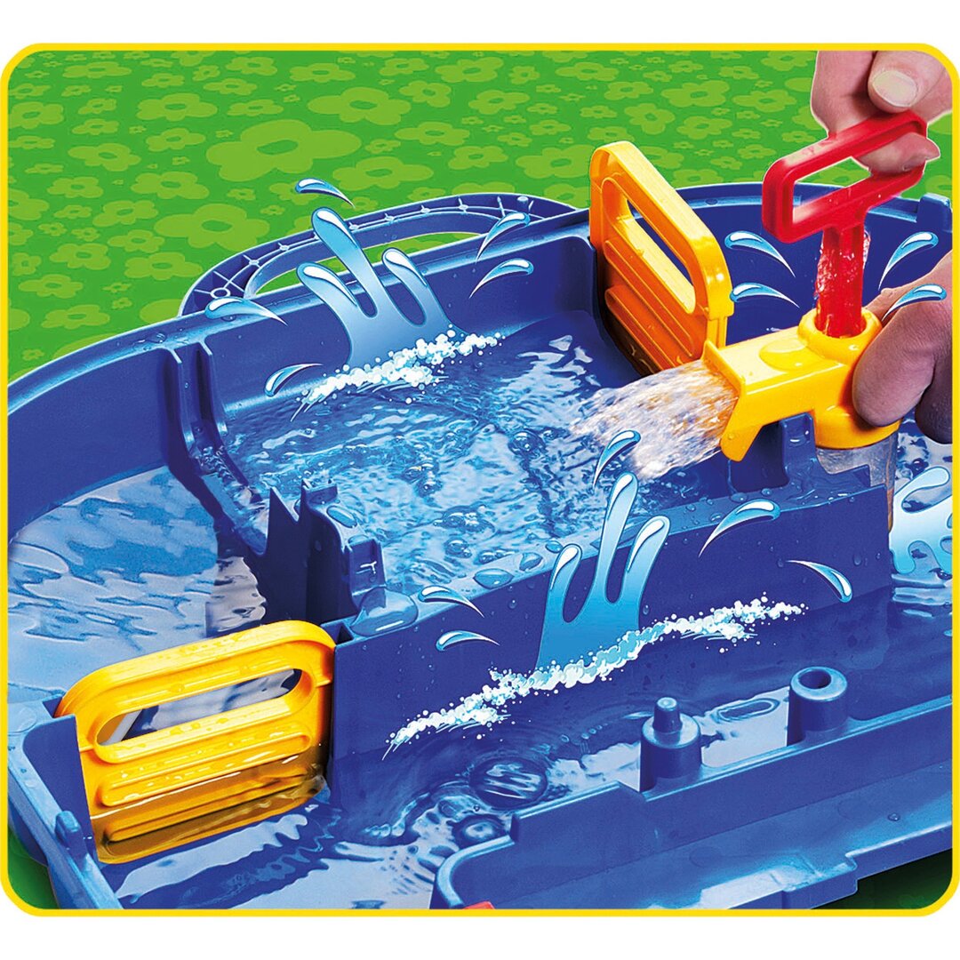 AquaPlay 8700001520 Superset - Wasserbahn mit vielen Spielfunktionen bestehend aus 41 Teilen, Spieleset inklusive 1 Hippo Wilma, Amphibienauto und Transportboot mit 2 Containern AquaPlay 8700001520 Superset - Wasserbahn mit vielen Spielfunktionen bestehend aus 41 Teilen, Spieleset inklusive 1 Hippo Wilma, Amphibienauto und Transportboot mit 2 Containern