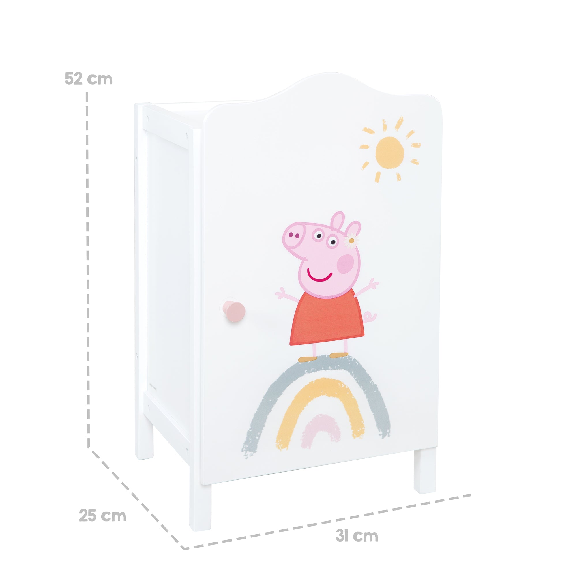 Roba 490030PP1 Puppenkleiderschrank Peppa Pig weiß – Puppenmöbel & Häuser - Produktbild 5