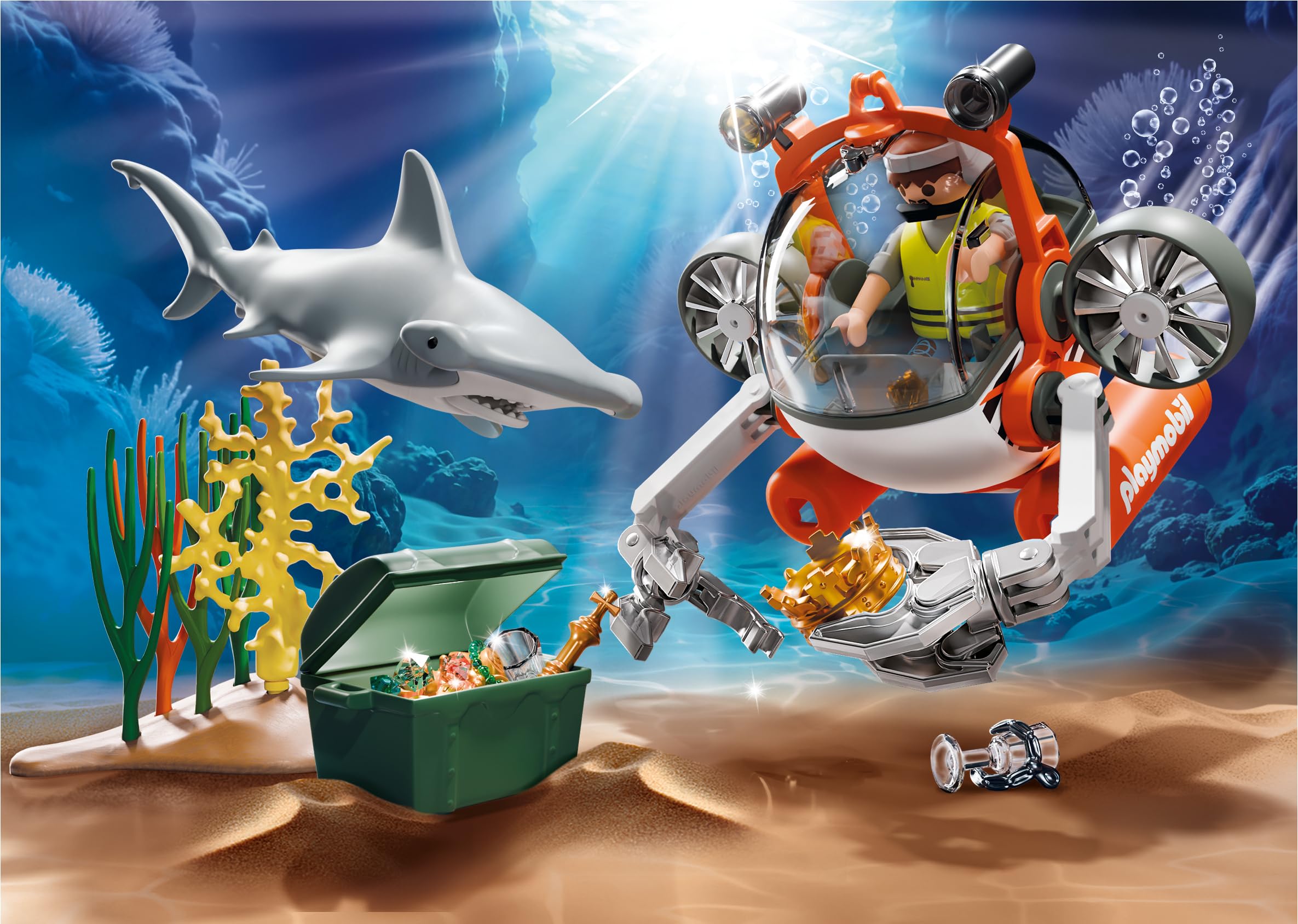 PLAYMOBIL 71860 Schatzsuche mit U-Boot Unterwasser-Abenteuer für Kinder PLAYMOBIL 71860 Schatzsuche mit U-Boot Unterwasser-Abenteuer für Kinder