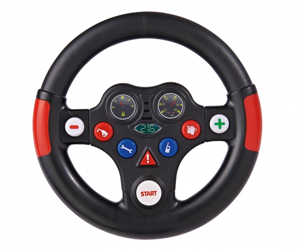 BIG Bobby Car Racing Sound Lenkrad 800056487 Lenkrad, Transport, Fahrzeug, Maschine, Rad