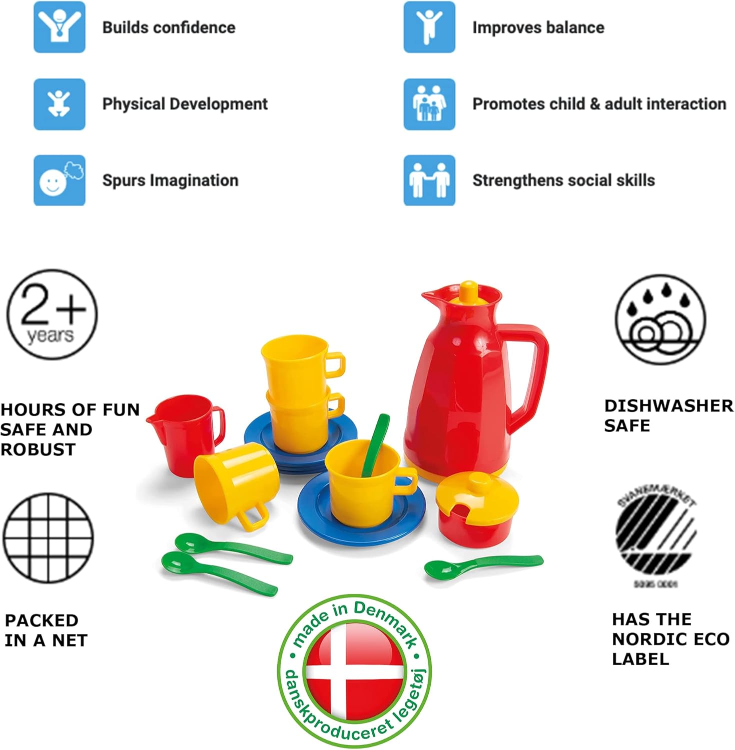 Dantoy 4445 Kinder Kaffeeservice im Box - 17-teiliges Spielset für Rollenspiele Dantoy 4445 Kinder Kaffeeservice im Box - 17-teiliges Spielset für Rollenspiele