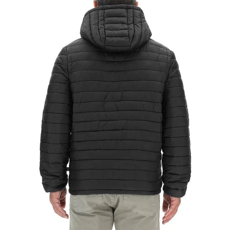 JEEP Herren Winterjacke O103344BK - Schwarze Steppjacke mit abnehmbarer Kapuze GR. XXL JEEP Herren Winterjacke O103344BK - Schwarze Steppjacke mit abnehmbarer Kapuze GR. XXL