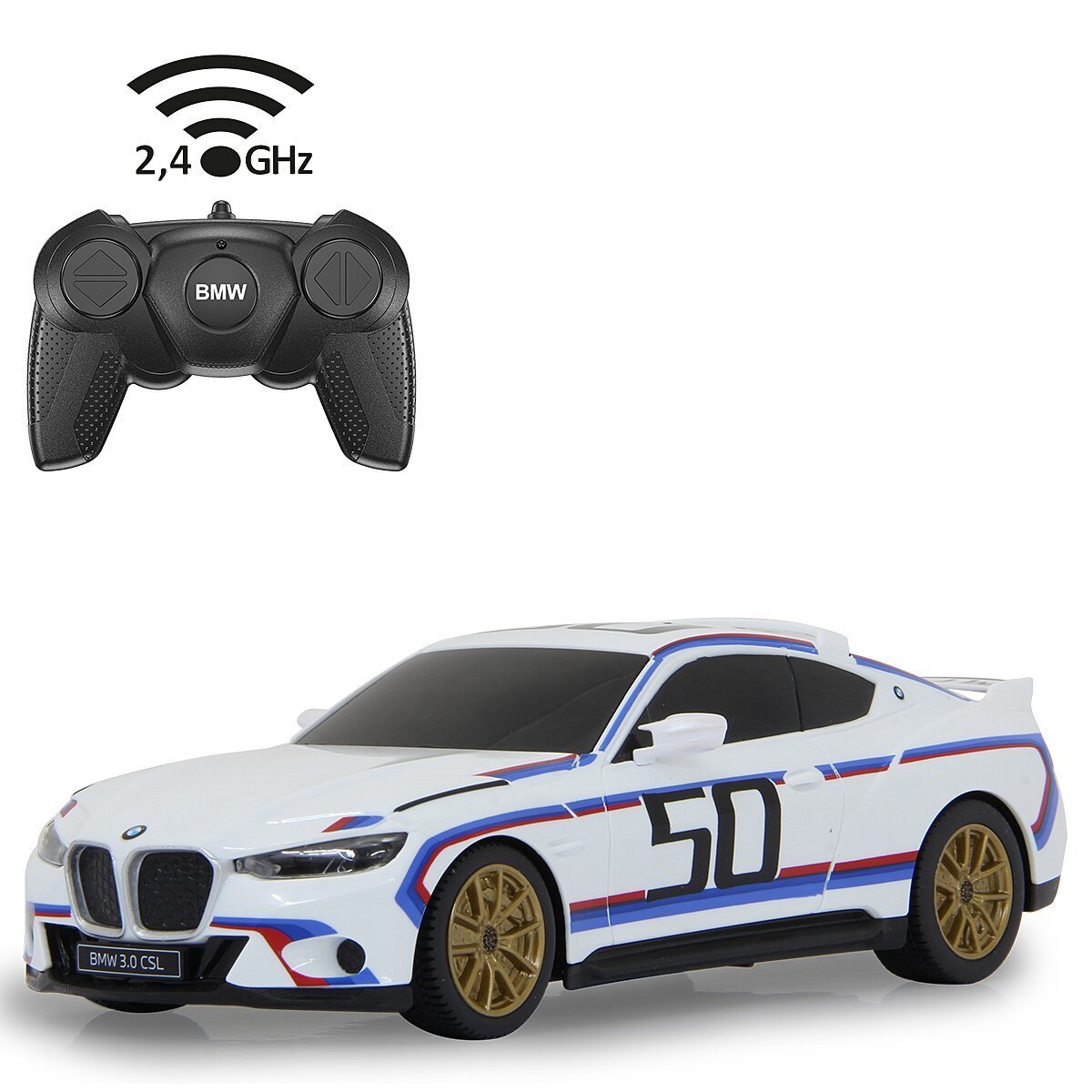 JAMARA BMW 3.0 CSL 1:24 weiß 2,4GHz ab 6 Jahren JAMARA BMW 3.0 CSL 1:24 weiß 2,4GHz ab 6 Jahren