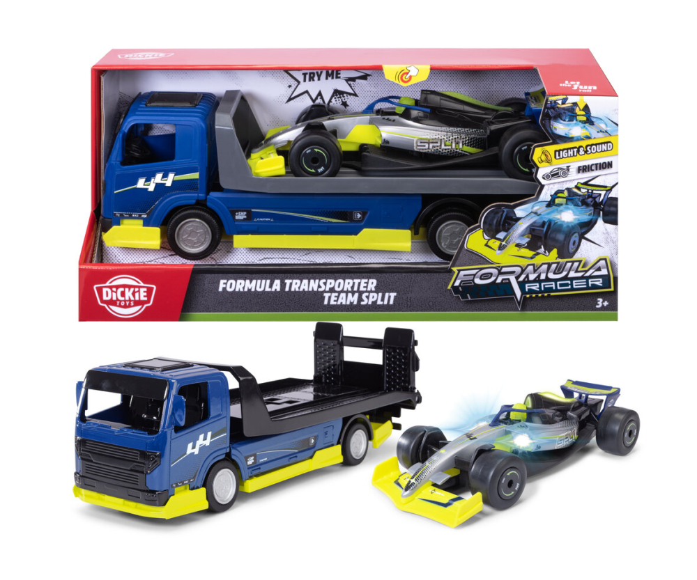 Dickie Toys Formula Transporter - Team Split Dickie Toys Formula Transporter - Team Split
