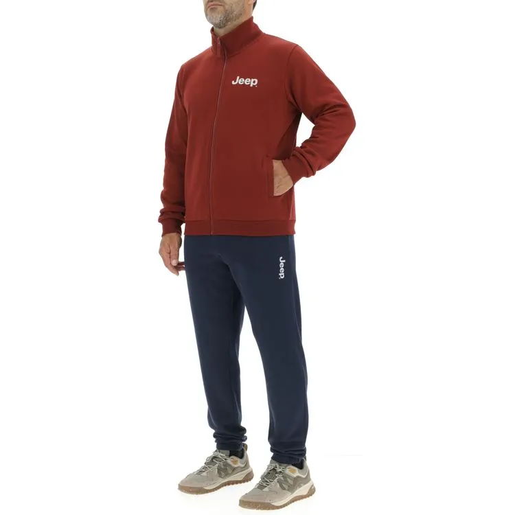 JEEP Herren Jogginghose O103215BL - Dunkelblau mit Seitentaschen und Jeep-Logo GR. XXL JEEP Herren Jogginghose O103215BL - Dunkelblau mit Seitentaschen und Jeep-Logo GR. XXL