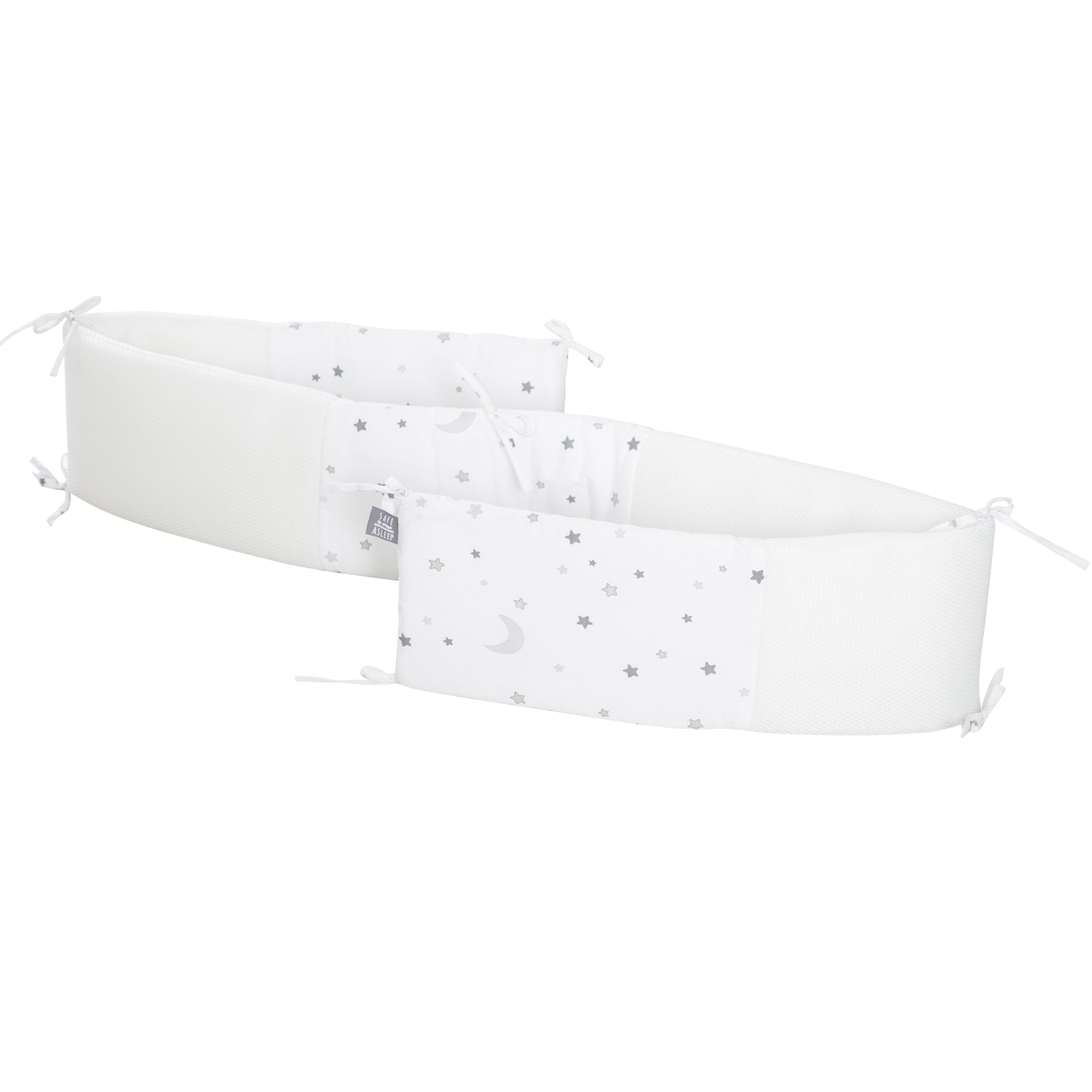 Roba 204087V235 Nestchen Easy Air Sternenzauber grau weiß – Bettenzubehör - Bild 1 Roba 204087V235 Nestchen Easy Air Sternenzauber grau weiß – Bettenzubehör - weiß - Bettenzubehör - Produktbild 1