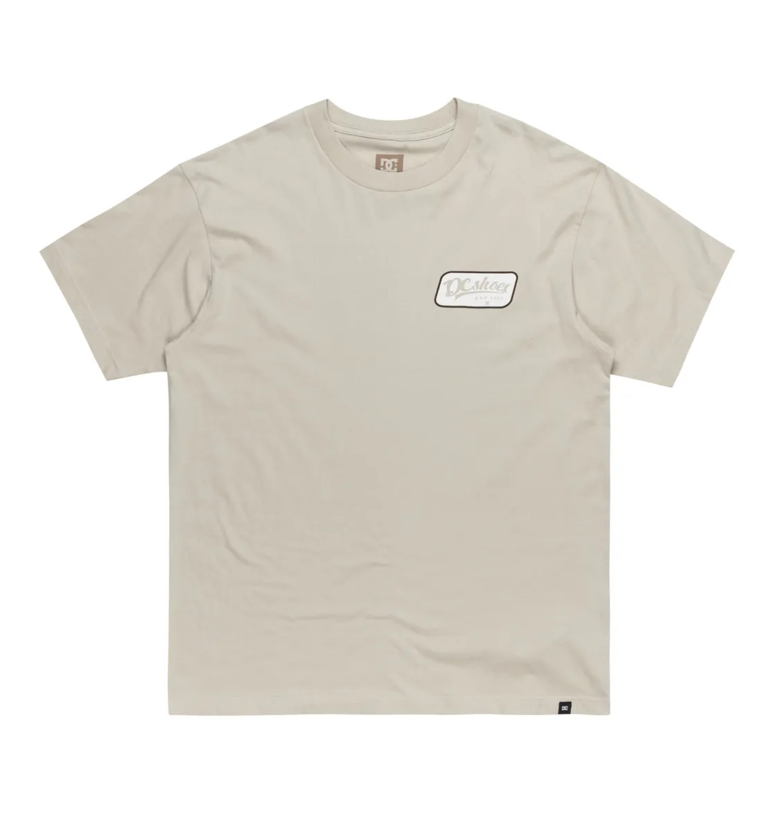 DC, Timely, T-Shirt, für, Männer, Herren-T-Shirt, mit, Schnitt, Stoff, und, Frontdruck, sichtbar