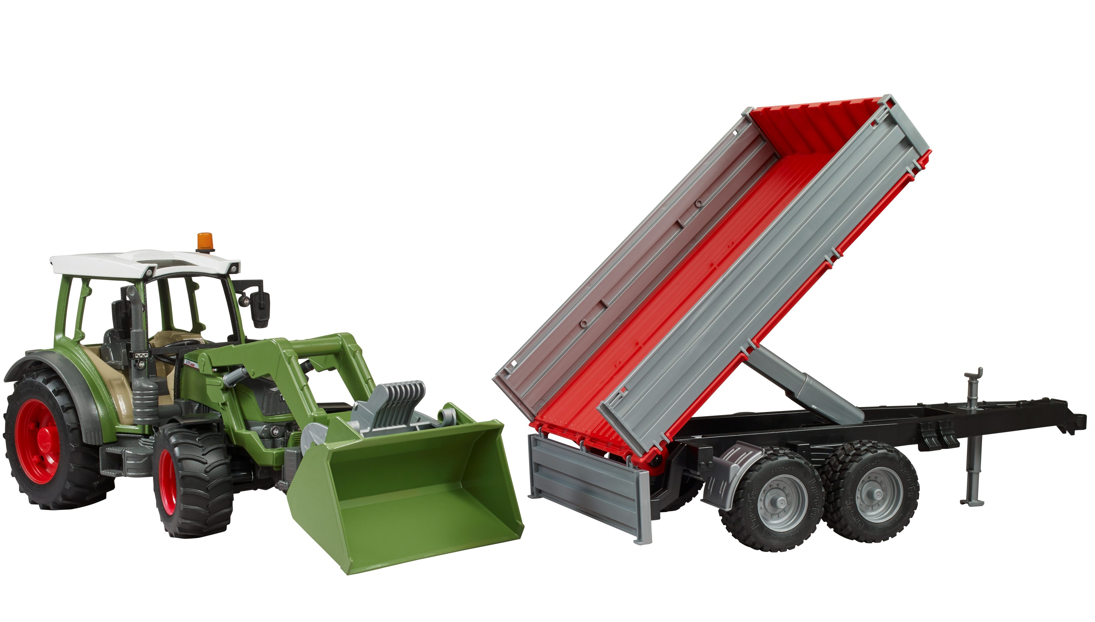 BRUDER 02182 - Fendt Vario 211 mit Frontlader und Bordwandanhänger - Bild 7 BRUDER 02182 - Fendt Vario 211 mit Frontlader und Bordwandanhänger - Bild 7