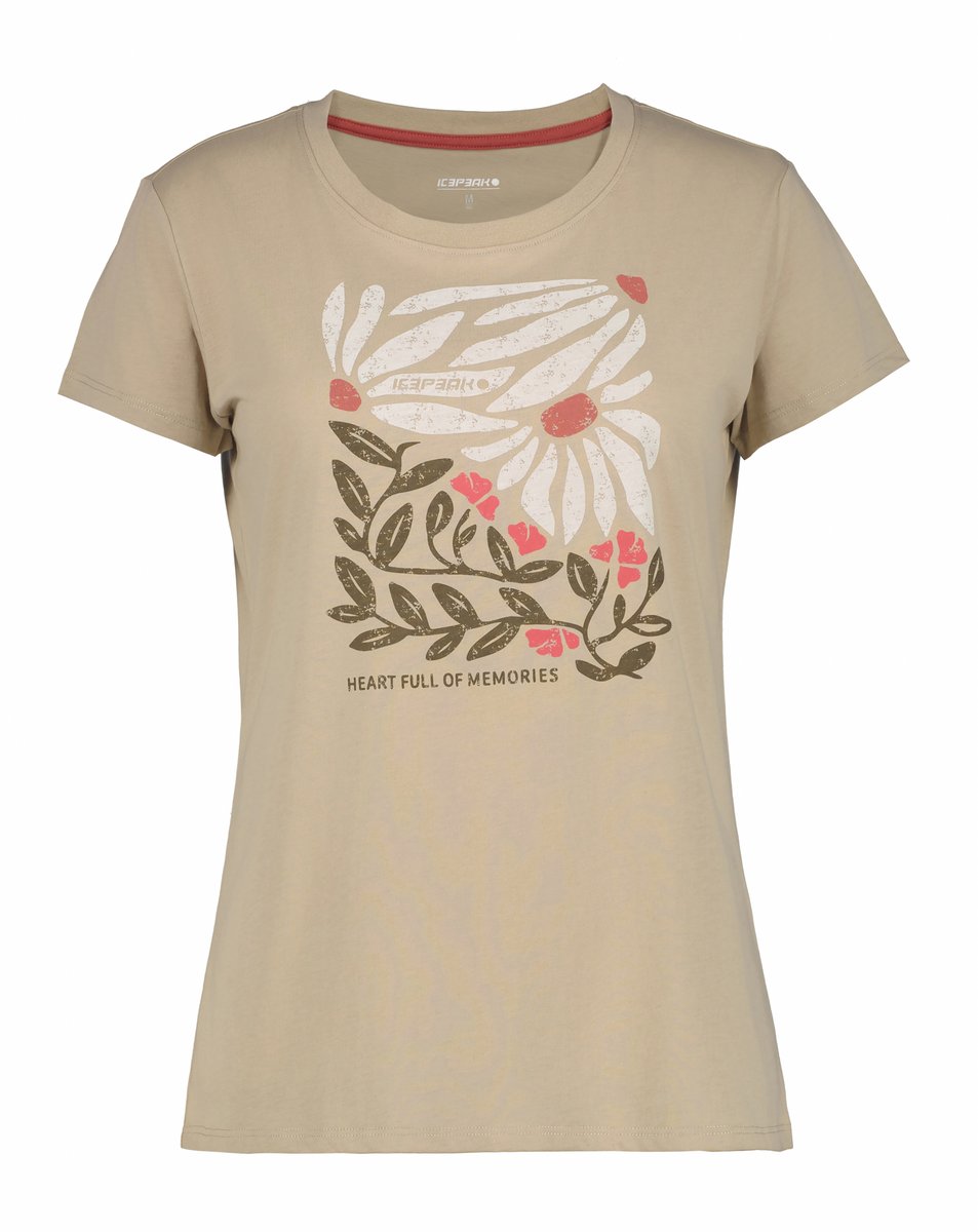 ICEPEAK 954729689I BELCHER T-Shirt Damen Beige Gr. XL