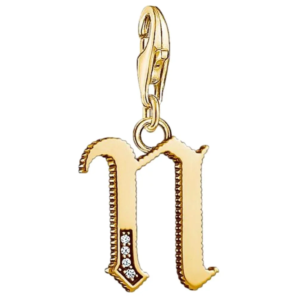 Thomas, Sabo, Anhänger, Charm-Club, Buchstabe, N, 1620-414-39, Gold