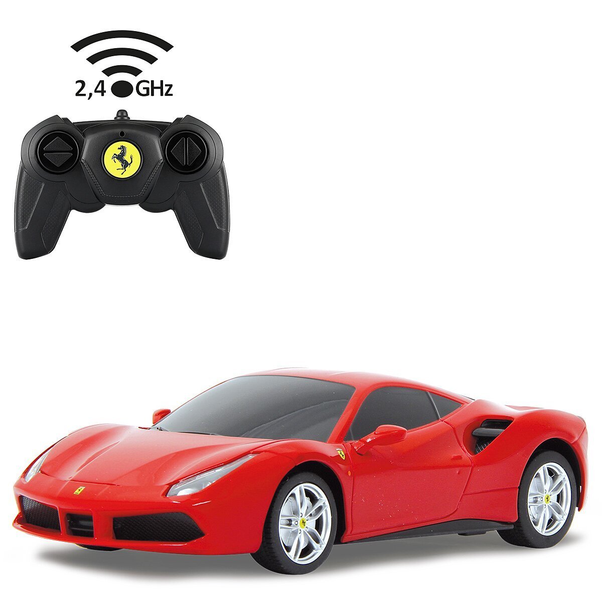JAMARA Ferrari 488 GTB 1:24 rot 2,4GHz ab 6 Jahren