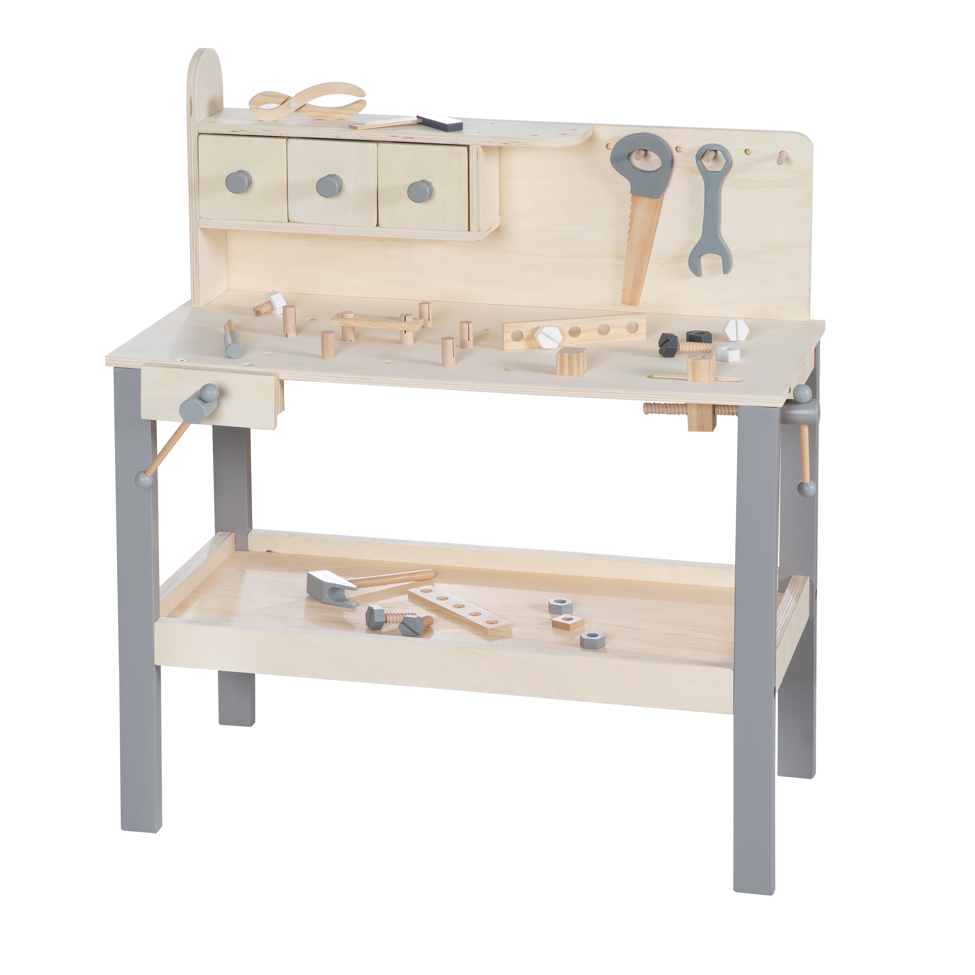 Roba 97210GA Werkbank natur lackiert – Rollenspiel - Bild 3 Roba 97210GA Werkbank natur lackiert – Rollenspiel - Produktbild 3