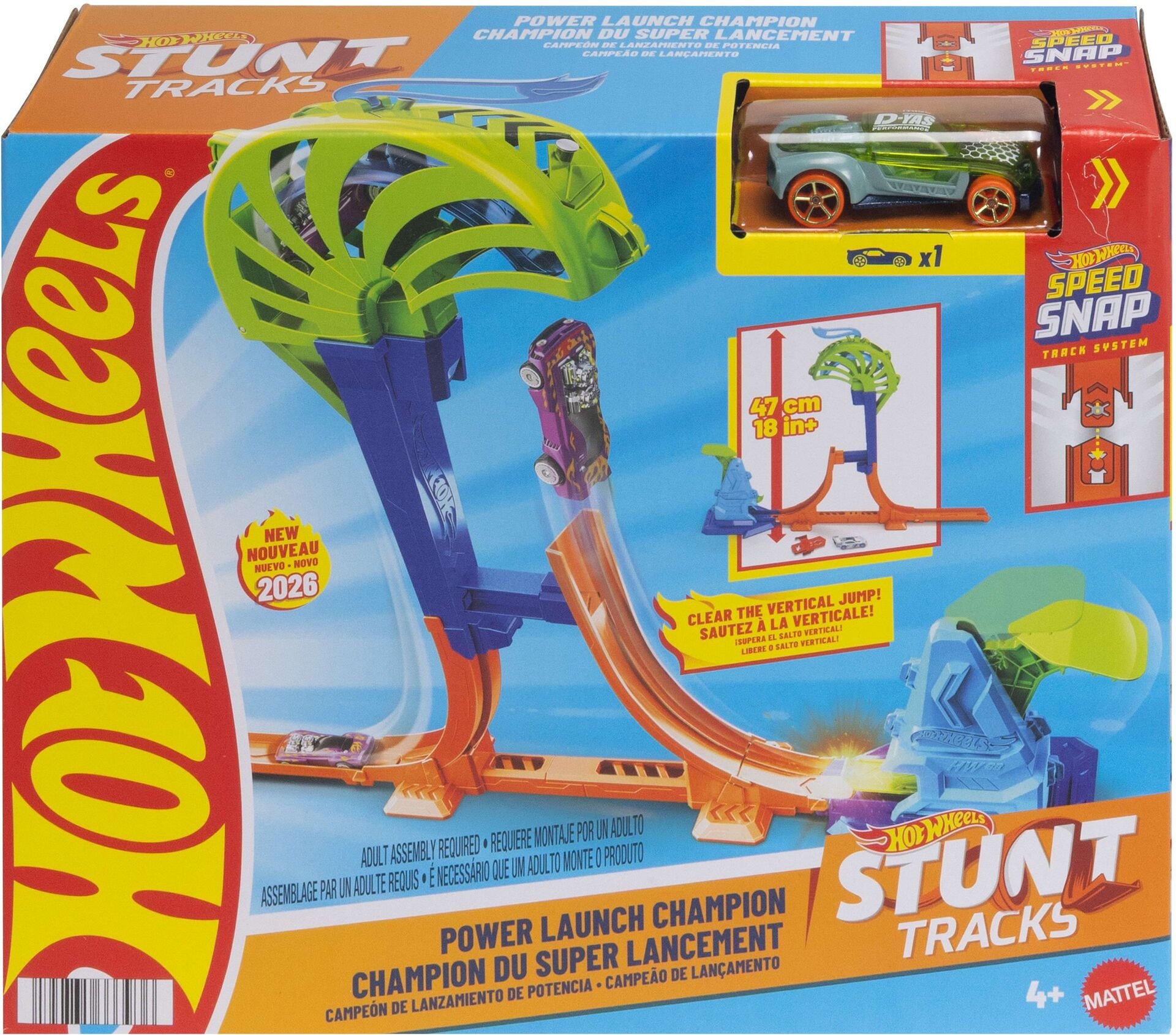 Hot Wheels Stunt Tracks Power Launch Champion - Mattel - MATTEL JHK75 Produktfoto - Mattel - Hot Wheels Stunt Tracks Power Launch Champion - Modell MATTEL JHK75