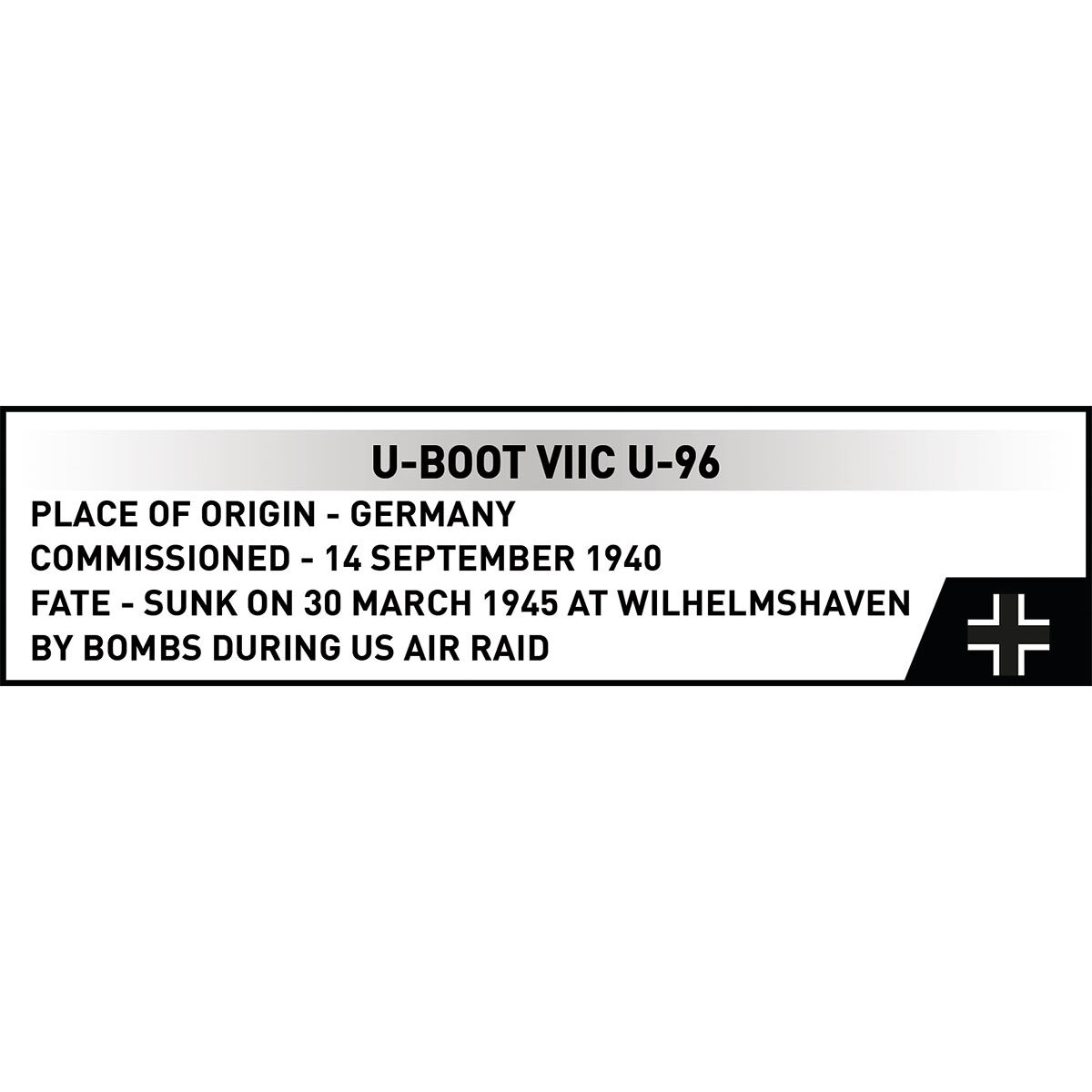COBI 4857 - GERMAN Submarine T. VIIC - Bild 10 COBI 4857 - GERMAN Submarine T. VIIC - Bild 10