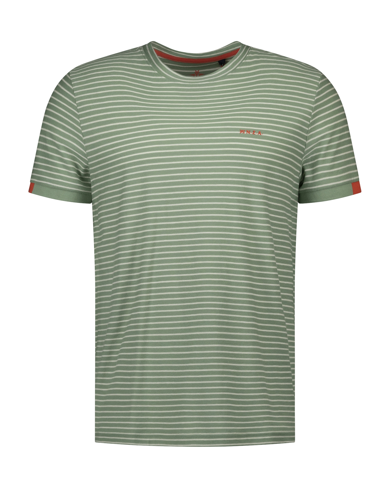 NZA 26CN730MG T-Shirt - Grün Gestreift