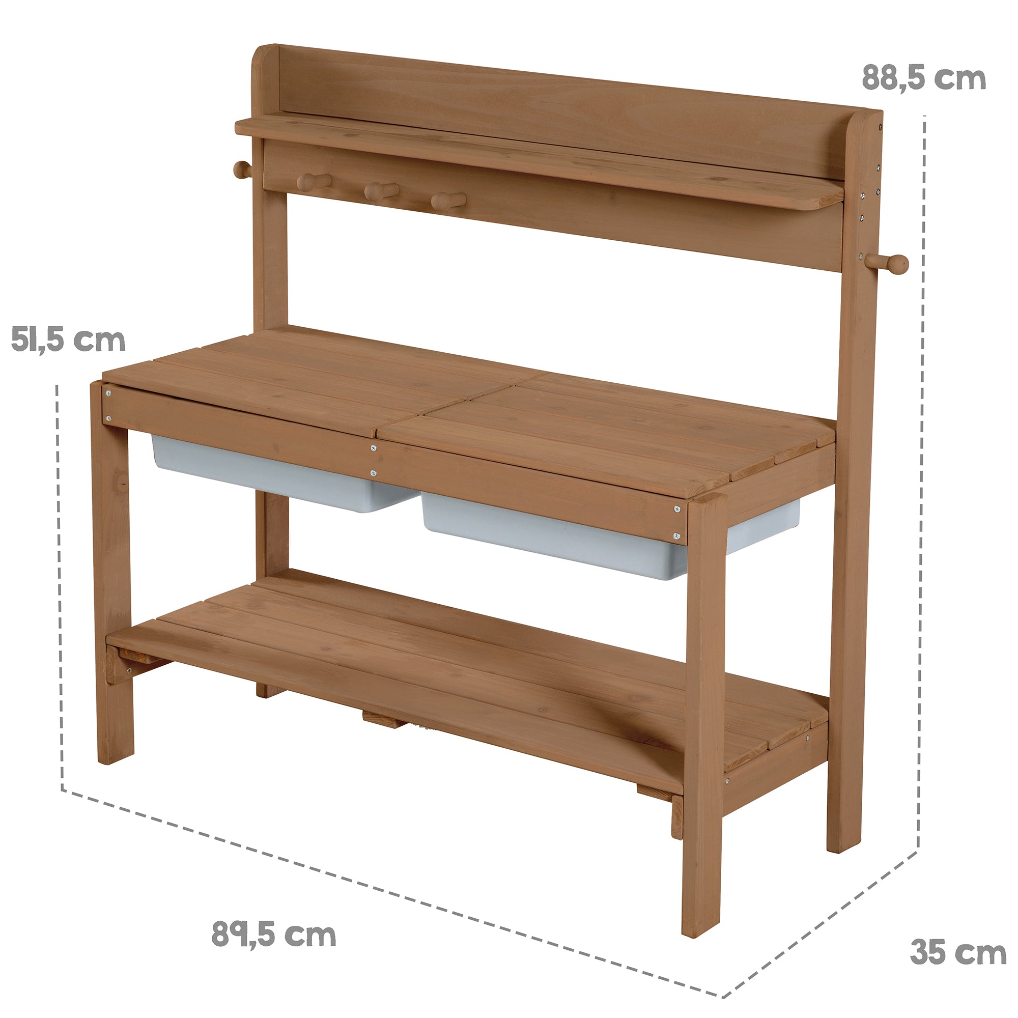 Roba 456006TE Kinderküche Outdoor+ mit Spielwanne, teak teakholz farben – Outdoor + - Bild 5 Roba 456006TE Kinderküche Outdoor+ mit Spielwanne, teak teakholz farben – Outdoor + - Produktbild 5