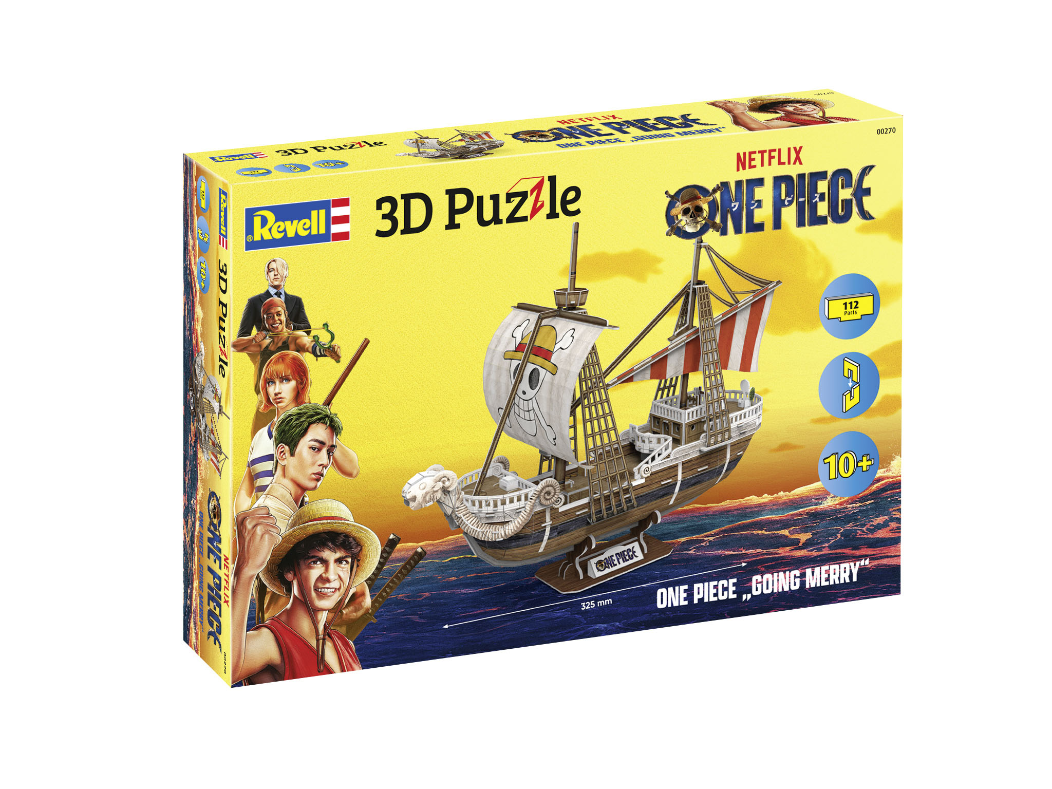 Revell 00270 One Piece Flying Lamb / Going Merry 3D Puzzle Erwachsener, Weiblich, Person, Frau, Boot