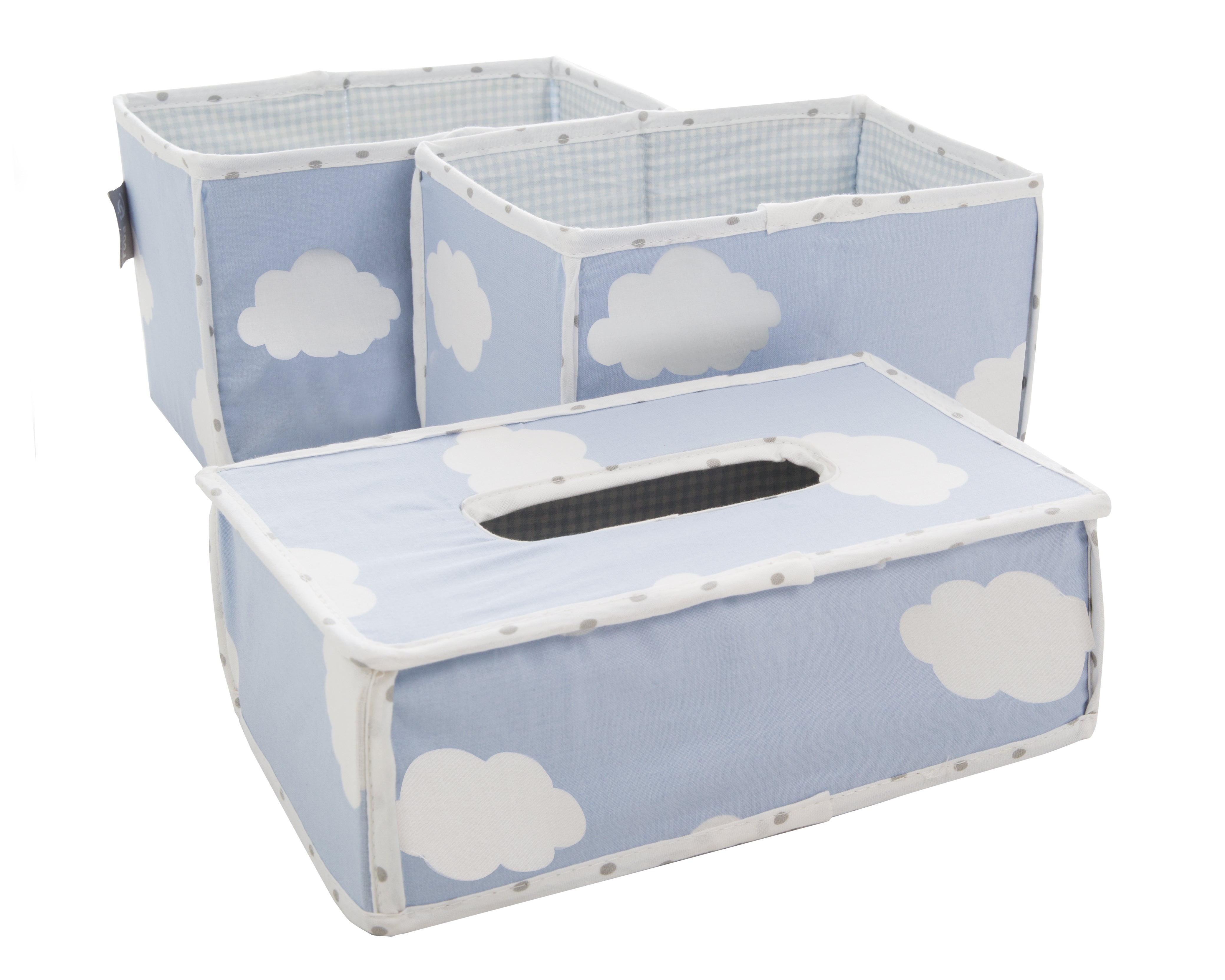 Roba 306107V203 1x Feuchttuchorganizer, 2x Windelbox blau – Heim Textilien - Bild 2 Roba 306107V203 1x Feuchttuchorganizer, 2x Windelbox blau – Heim Textilien - Produktbild 2
