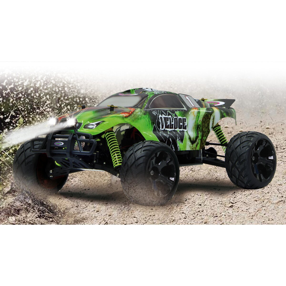 JAMARA Veloce Monstertruck 4WD 1:10 NiMh 2,4GHz mit LED ab 14 Jahren