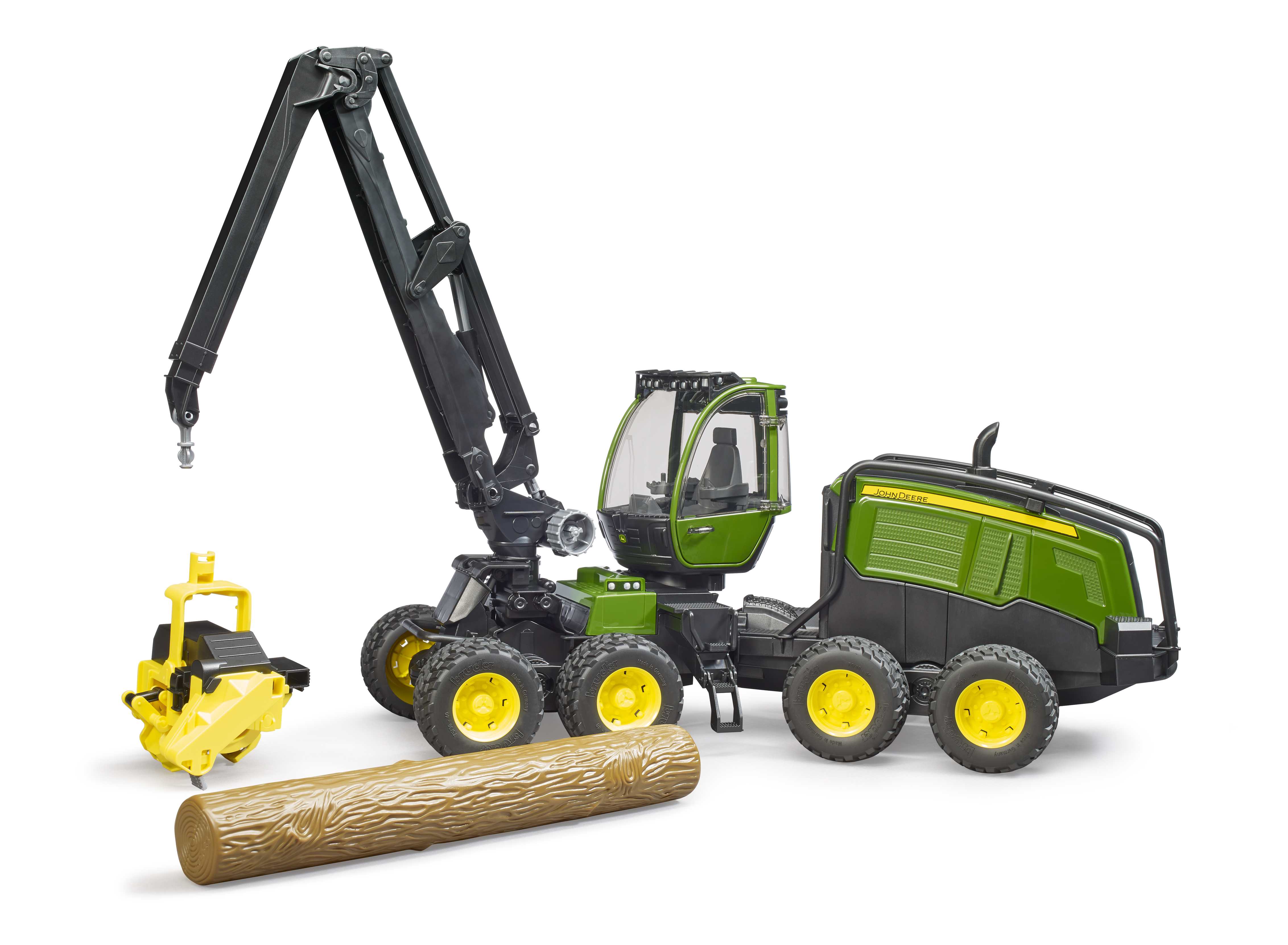 BRUDER 02135 - John Deere 1270G Harvester mit 1 Baumstamm - Bild 7