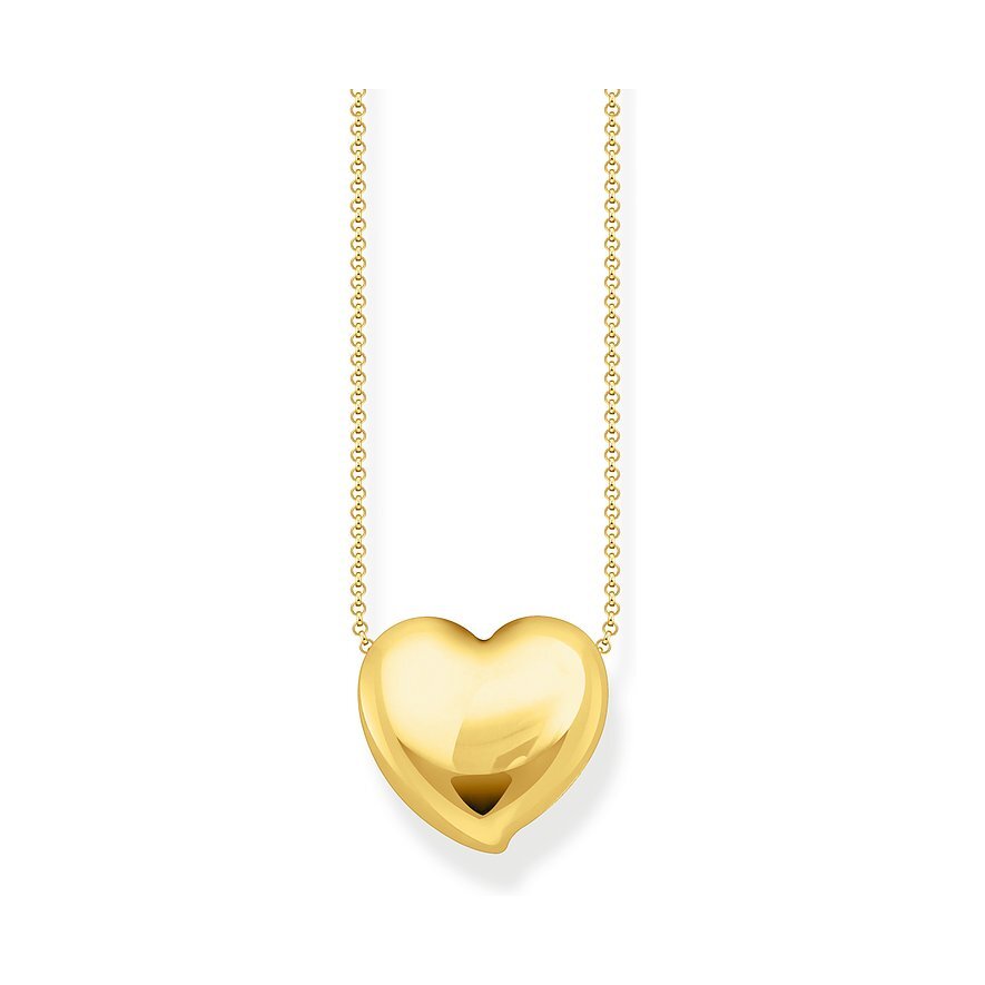 Thomas, Sabo, Kette, Mit, Anhänger, Herz, Länge, 45, Cm, Vergoldet, KE2276-413-39-L45V, Zubehor, Anhänger, Schmuck, Halskette, Medaillon