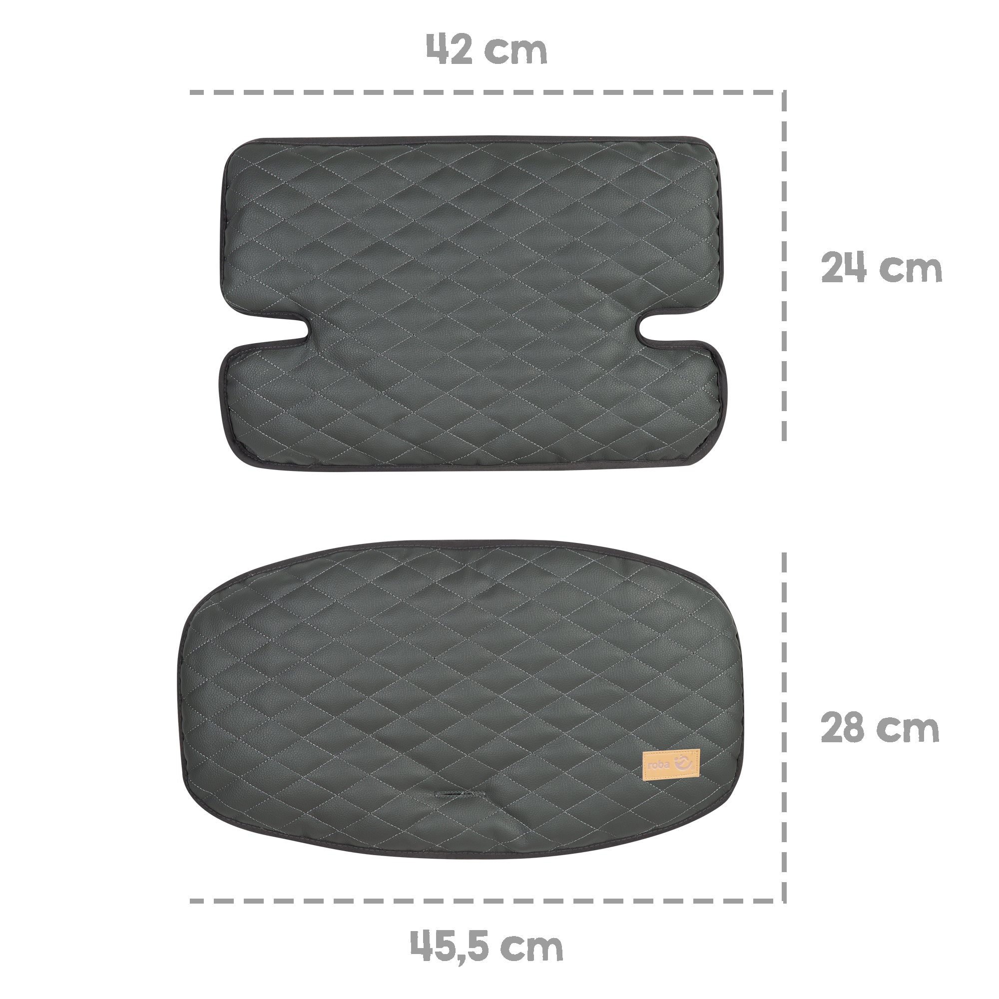 Roba 318052L250 Sitzverkleinerer 2-tlg Graphite gesteppt dunkelgrau - Bild 5 Roba 318052L250 Sitzverkleinerer 2-tlg Graphite gesteppt dunkelgrau - Produktbild 5