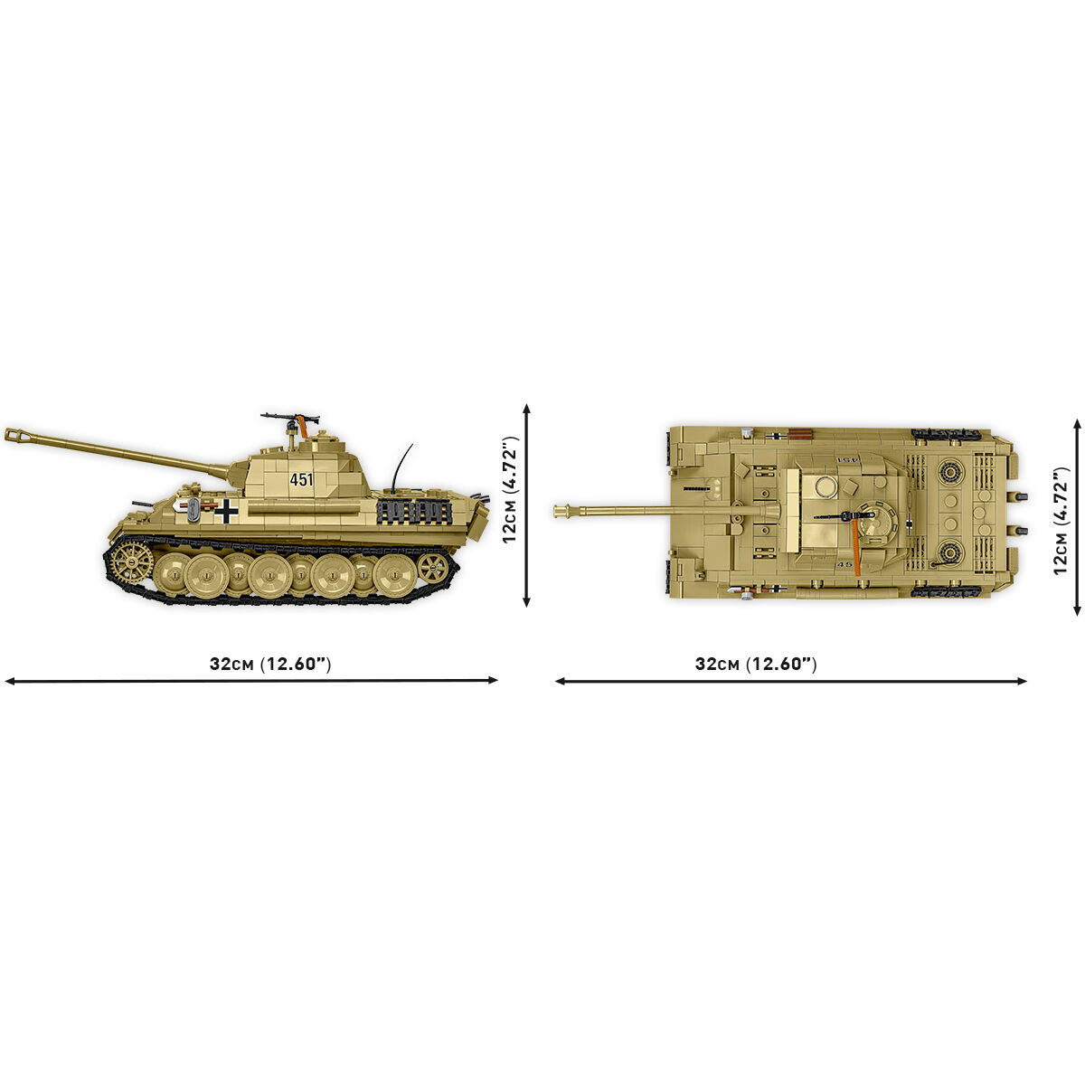 COBI 2655 - PANZER V Panther AUSF. G PUDEL, 1:28 - Bild 7 COBI 2655 - PANZER V Panther AUSF. G PUDEL, 1:28 - Bild 7