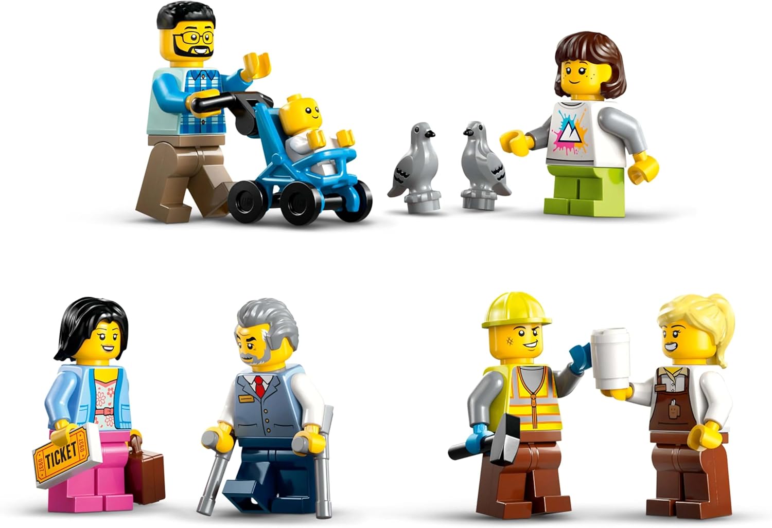 LEGO® City 60469 Hauptbahnhof Spielzeug, Person, Figur