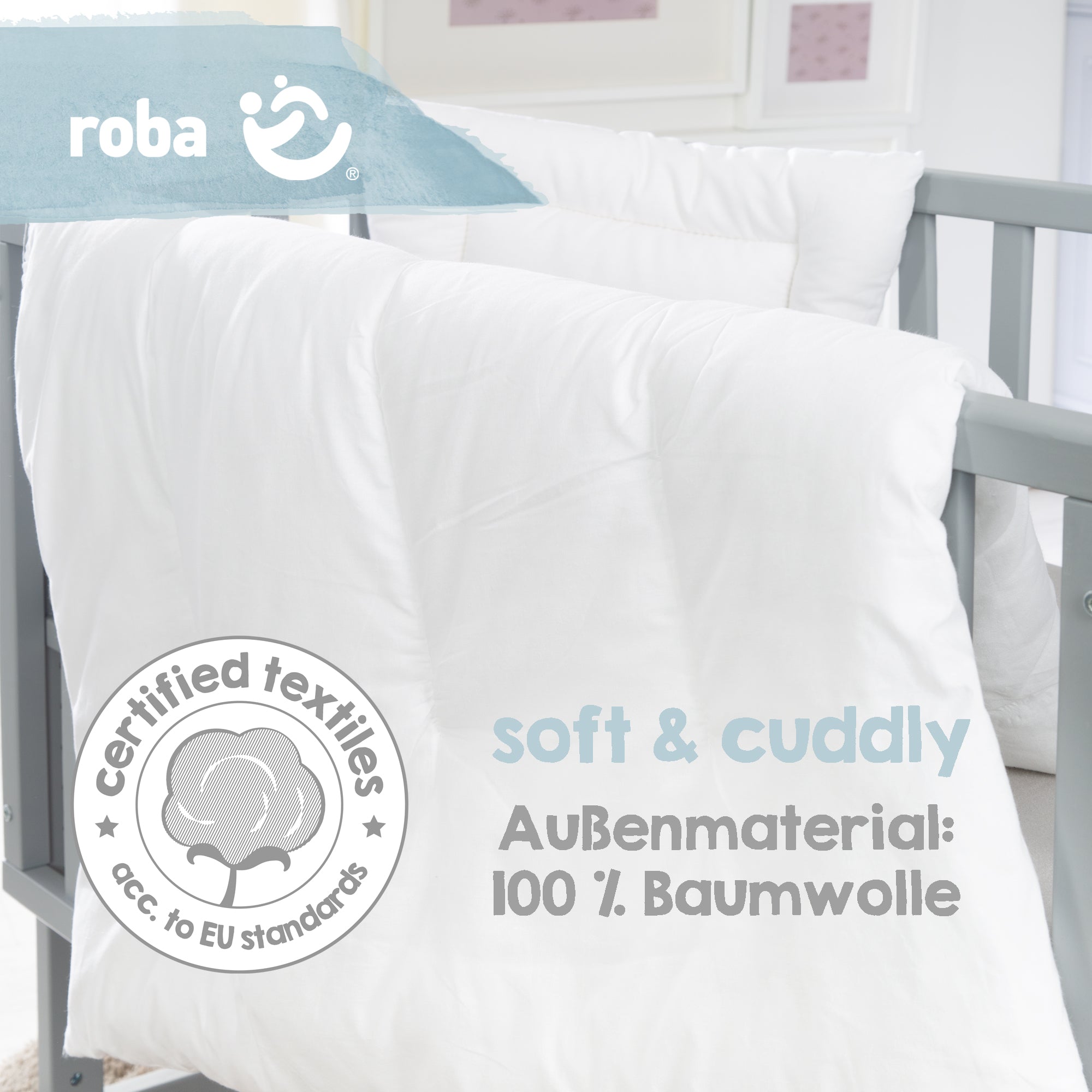 Roba 0291 Bettinlett weiß – Bettenzubehör - Bild 5 Roba 0291 Bettinlett weiß – Bettenzubehör - Produktbild 5
