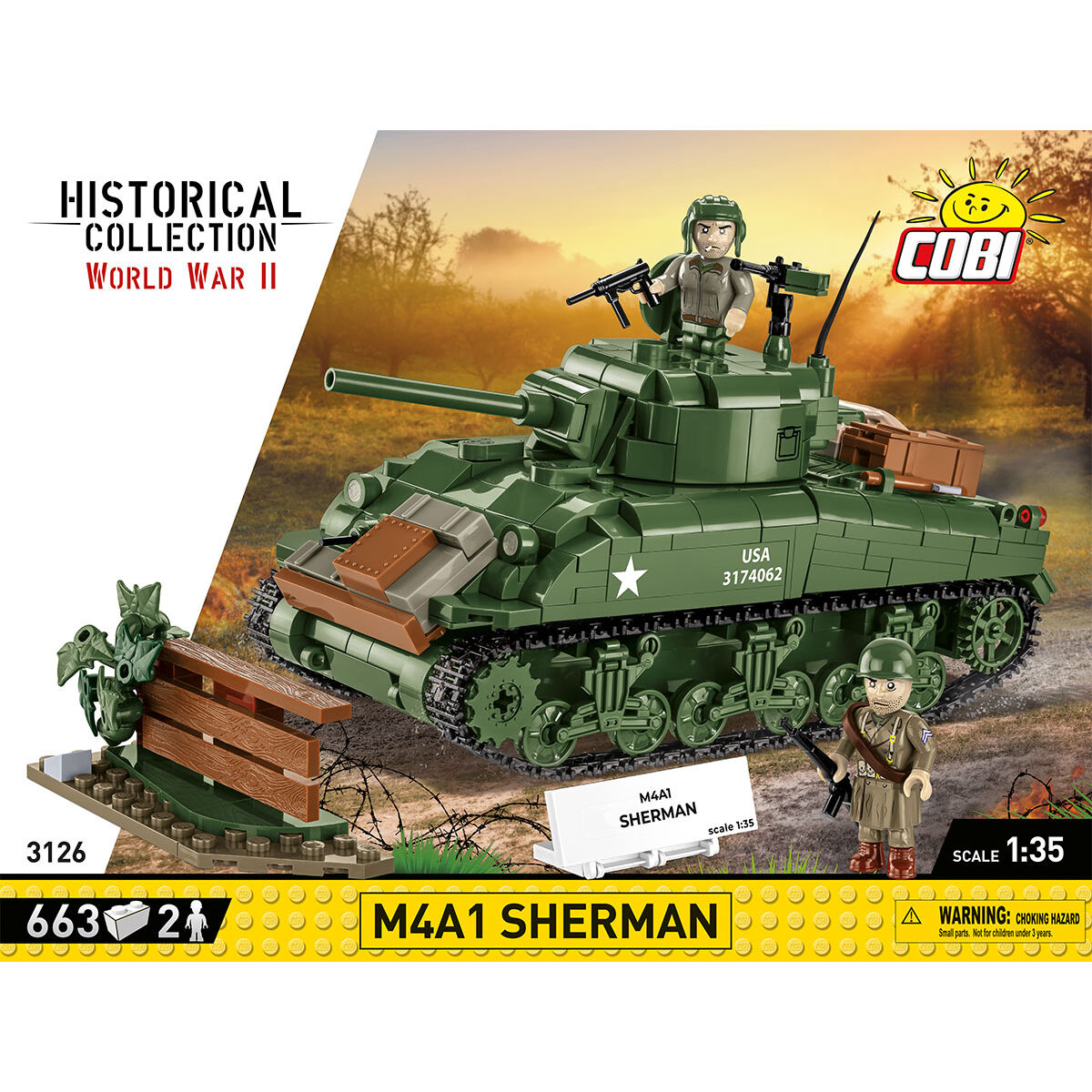 COBI 3126 - M4A1 Sherman Maßstabb 1:35) - Bild 3 COBI 3126 - M4A1 Sherman Maßstabb 1:35) - Bild 3