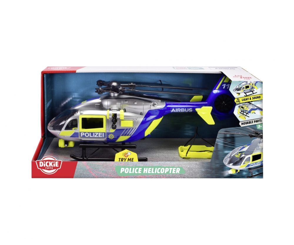 Dickie Toys Police Helicopter 10005193 Flugzeug, Hubschrauber, Transport, Fahrzeug